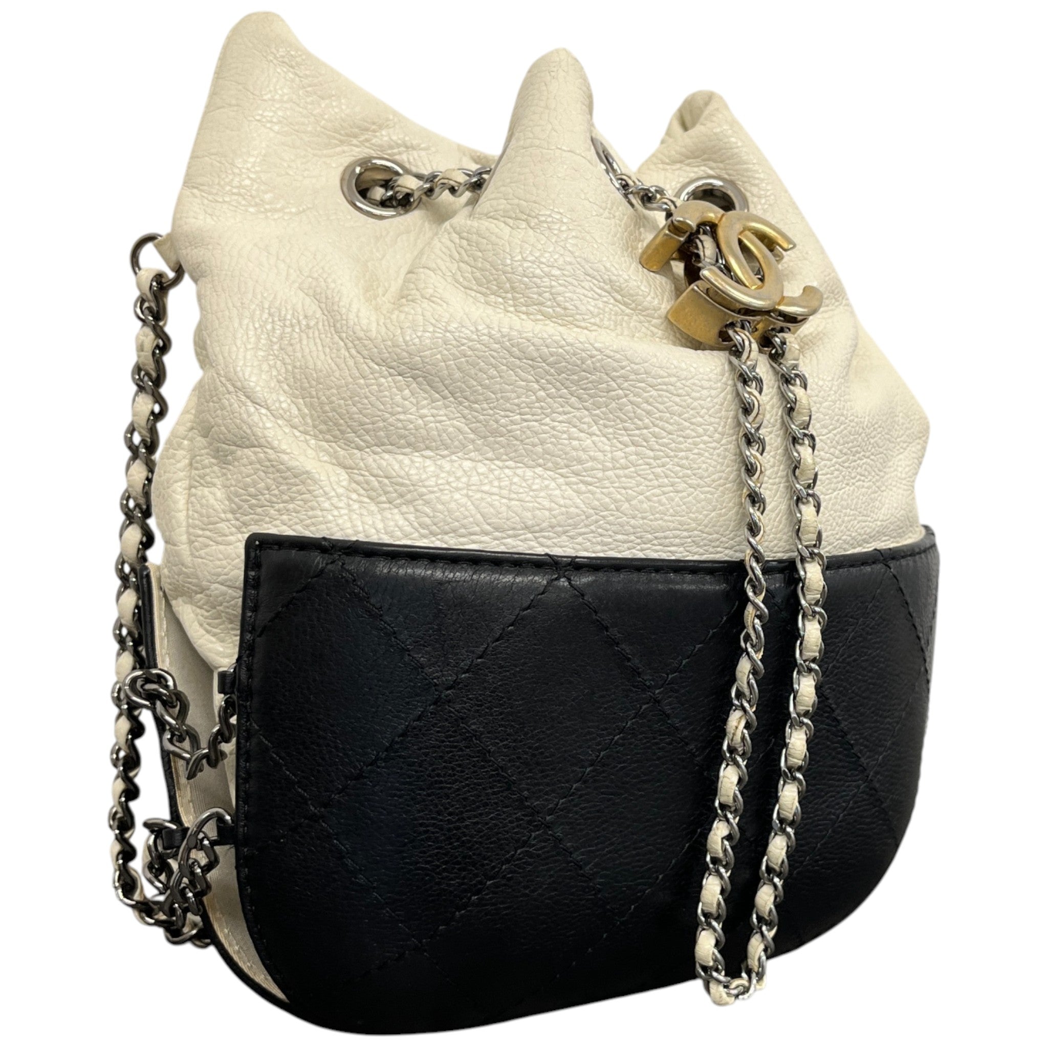 Women's Gabrielle Small Bucket Bag White