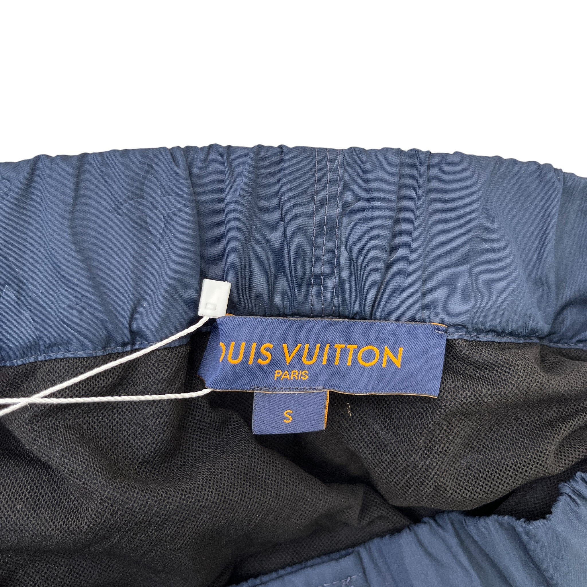 Men's Monogram 3D Pocket Swim Shorts Navy Size S