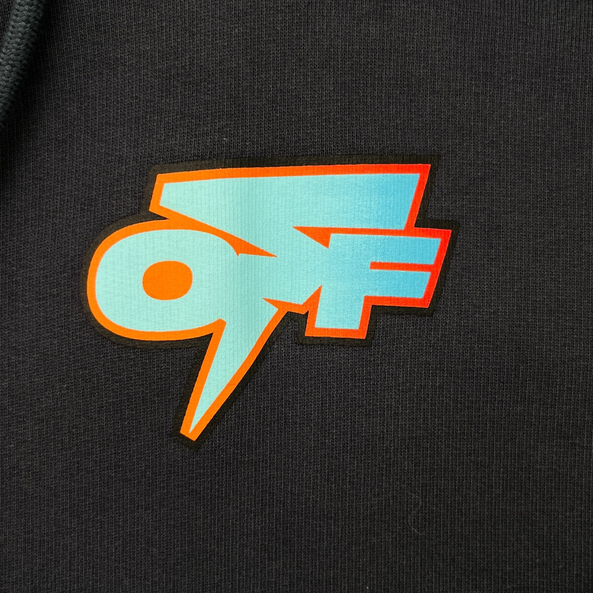 Men's Degrade Thunder Arrow Logo Hoodie Charcoal Size M