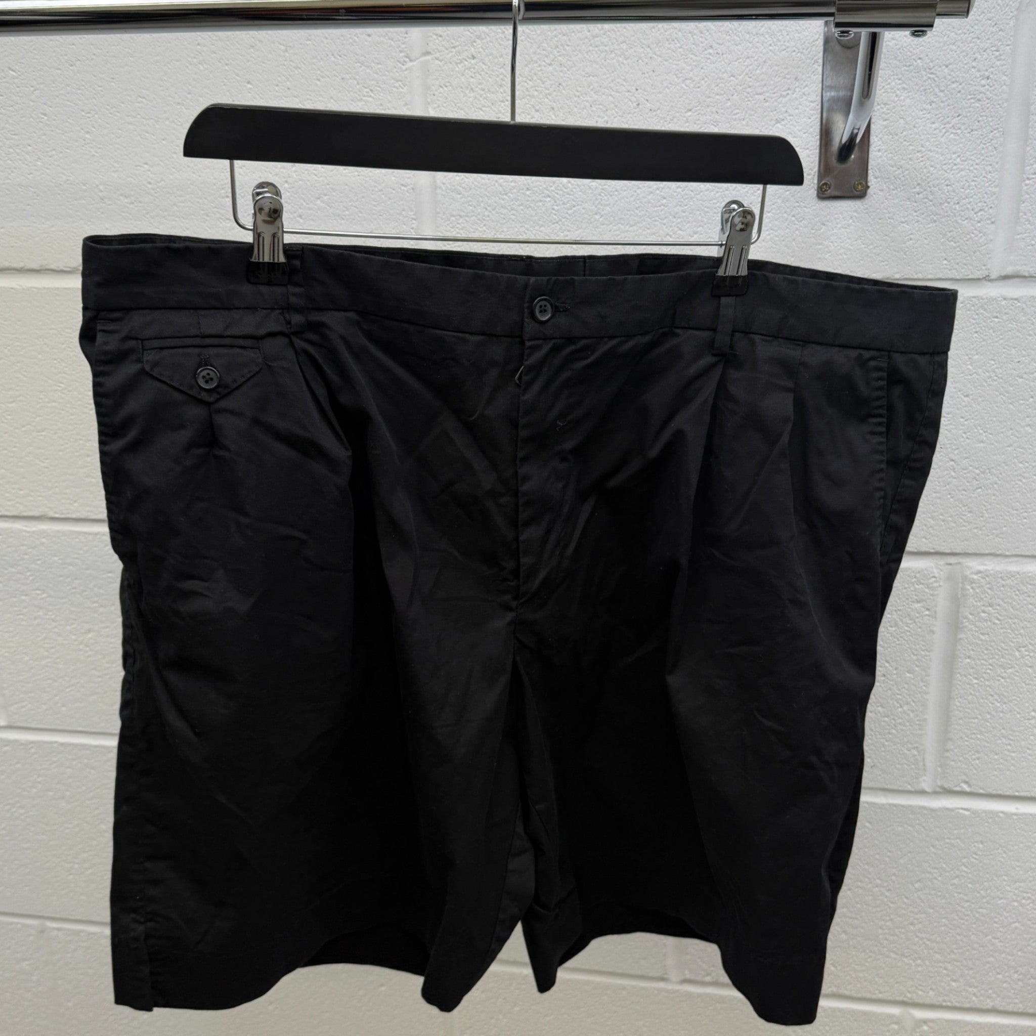 Men's Chino Waist 44" Shorts Black Size IT 60 / UK 44