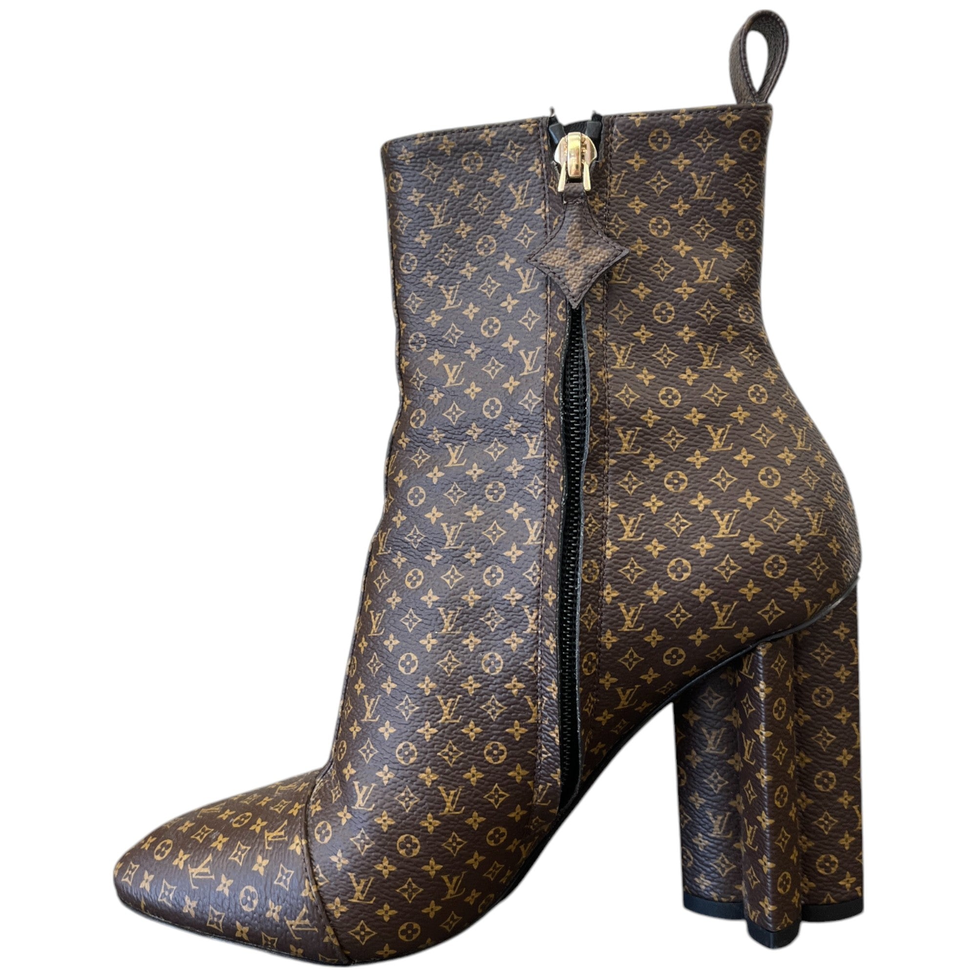 Women's Silhouette Ankle Heeled Boots Brown Size EU 36 / UK 3