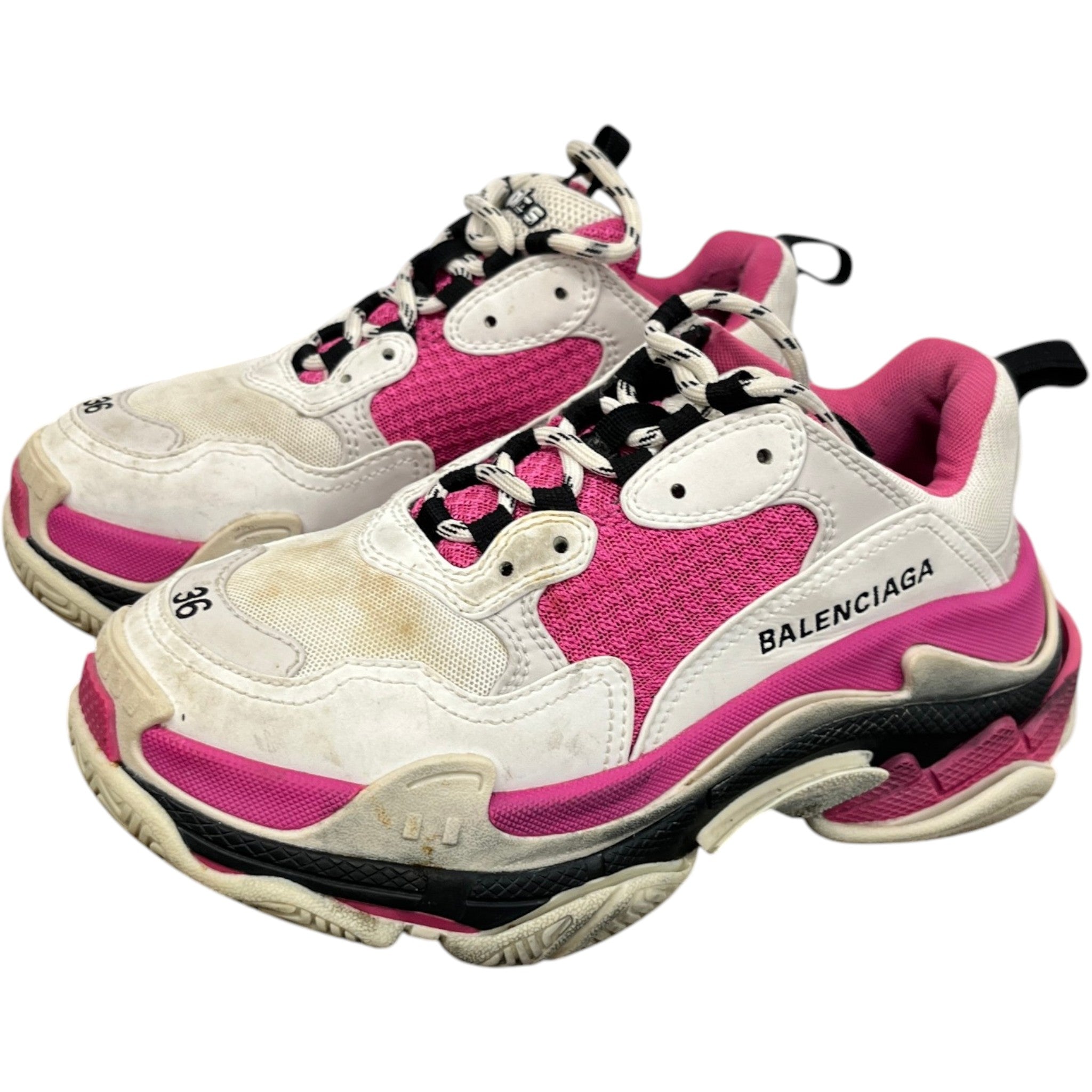 Women's Triple S Low Trainers Pink Size EU 36 / UK 3
