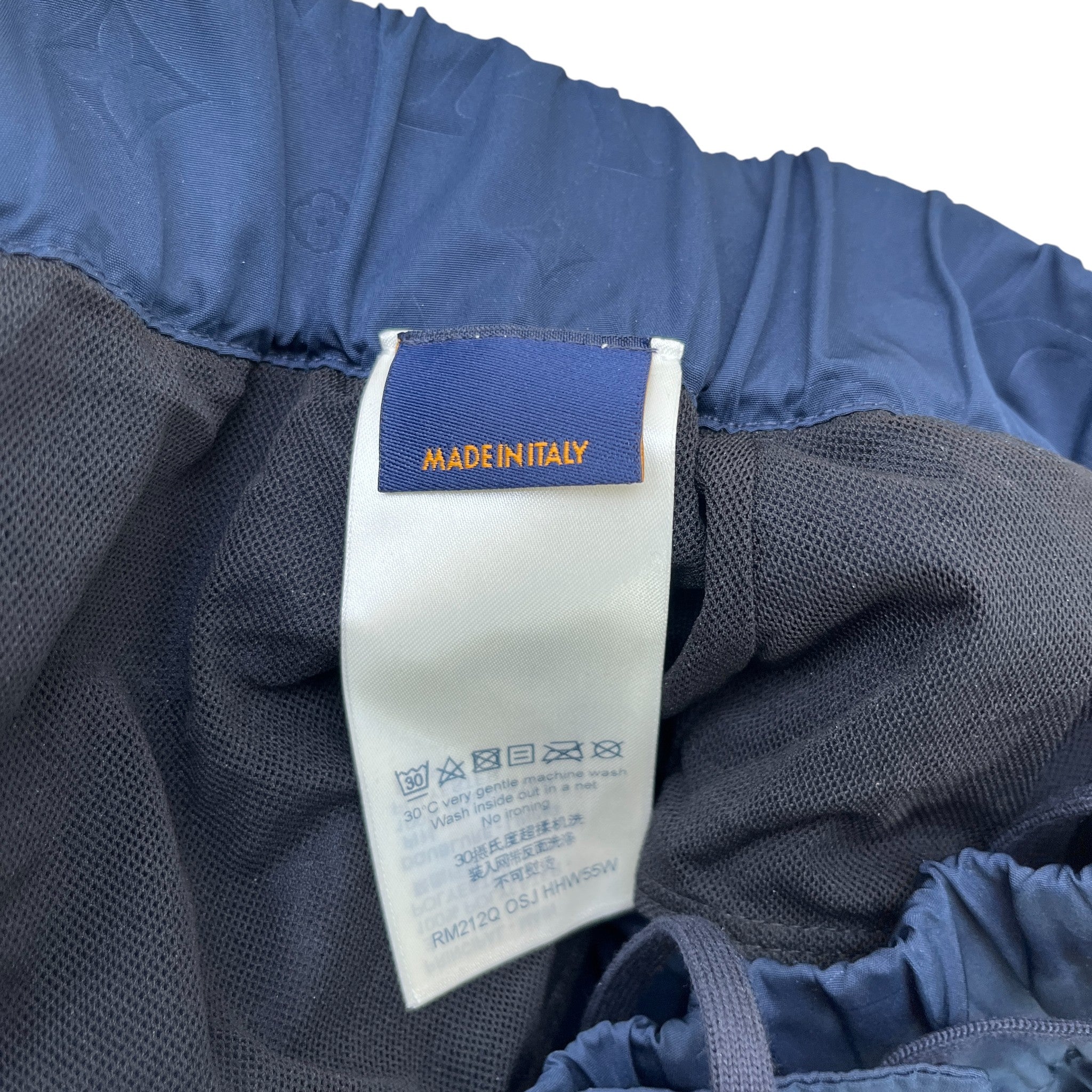 Men's Monogram 3D Pocket Swim Shorts Navy Size S