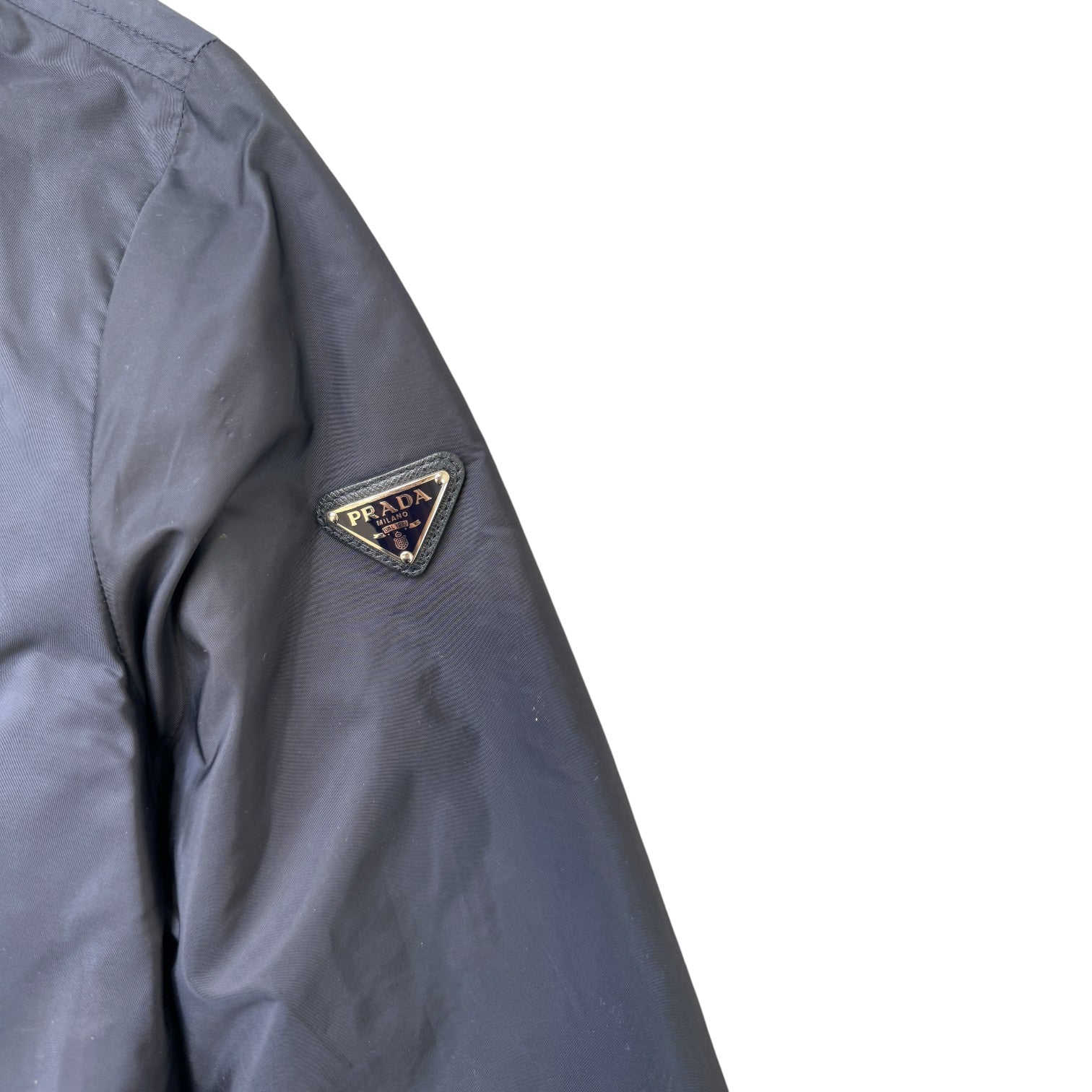 Women's Plaque Logo Jacket Navy Size IT 38 / UK 6