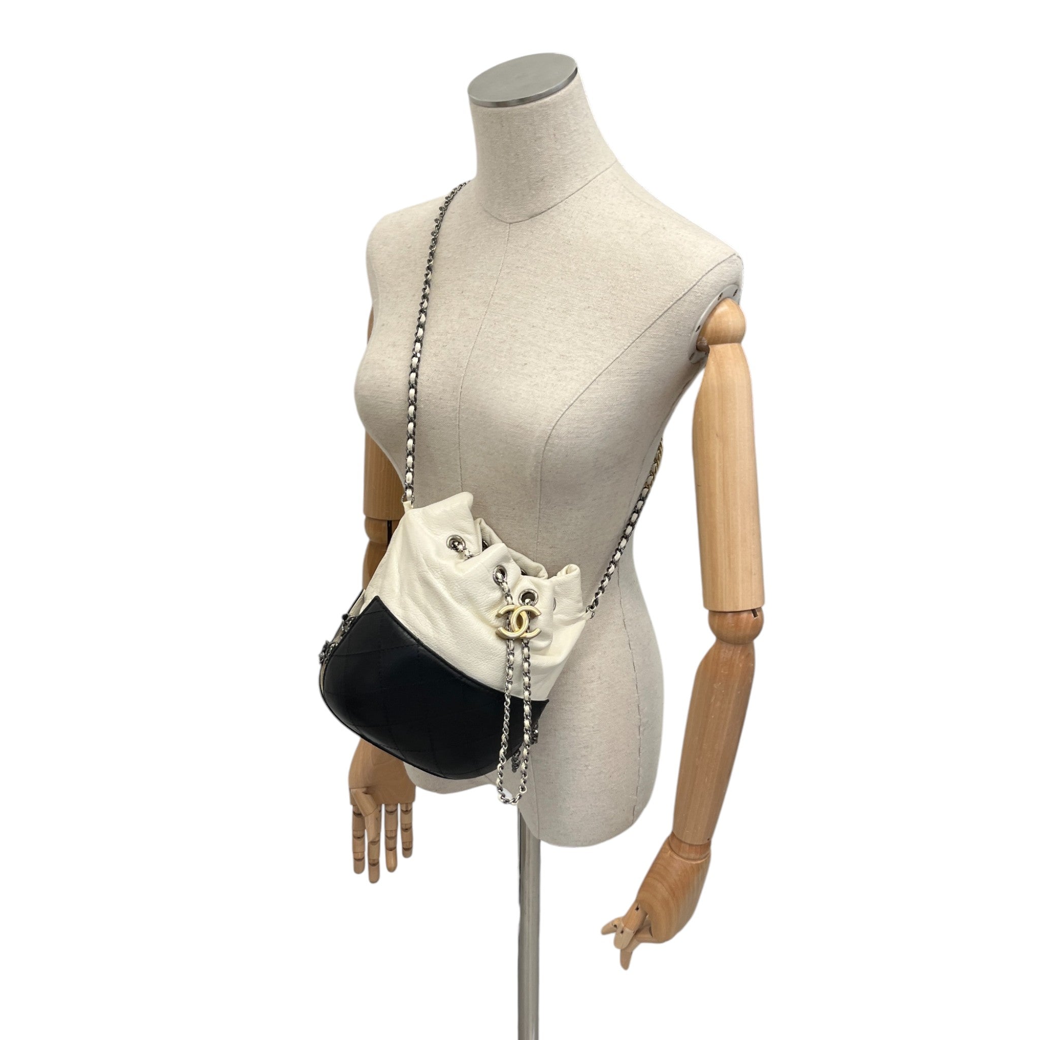 Women's Gabrielle Small Bucket Bag White