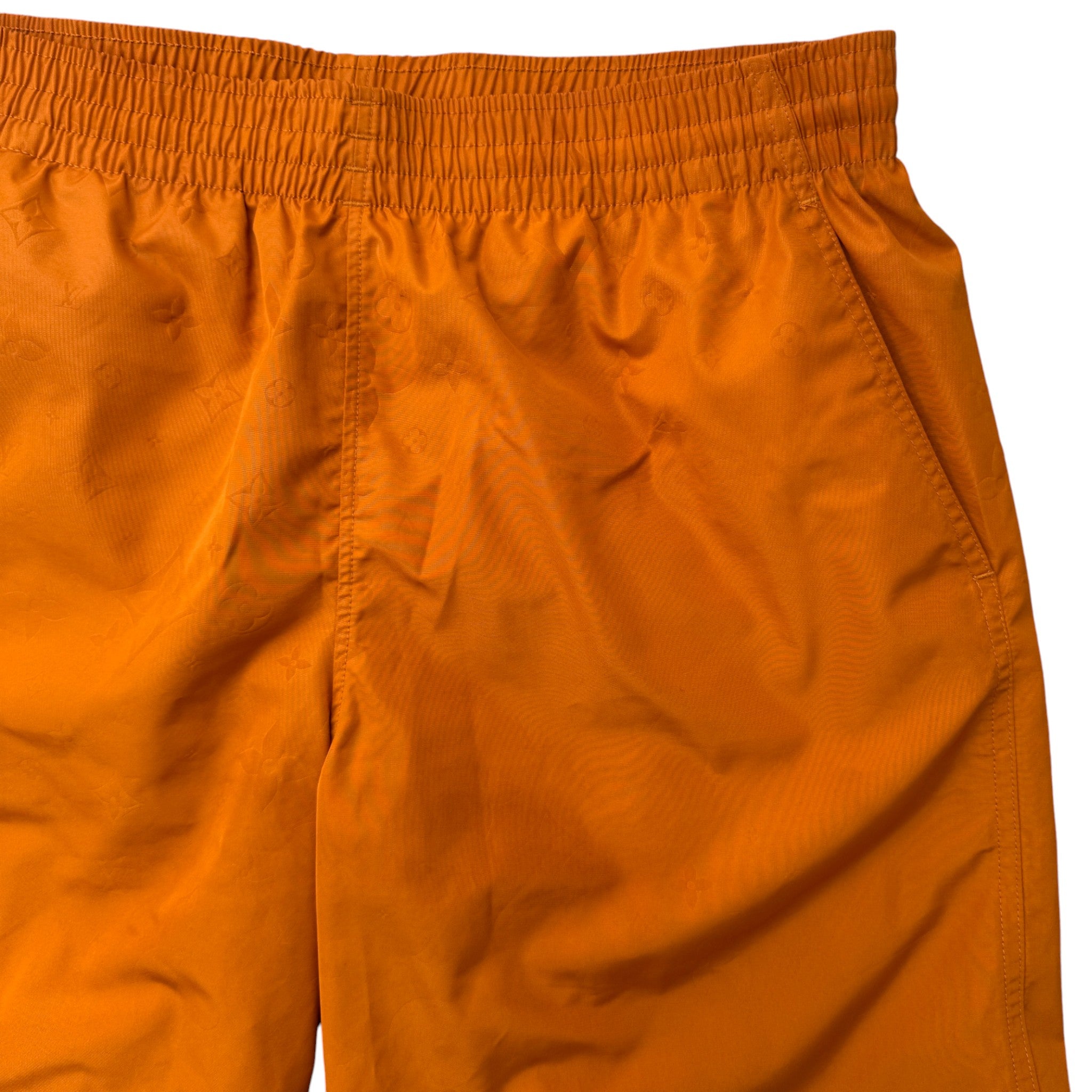 Men's Monogram Swim Shorts Orange Size M