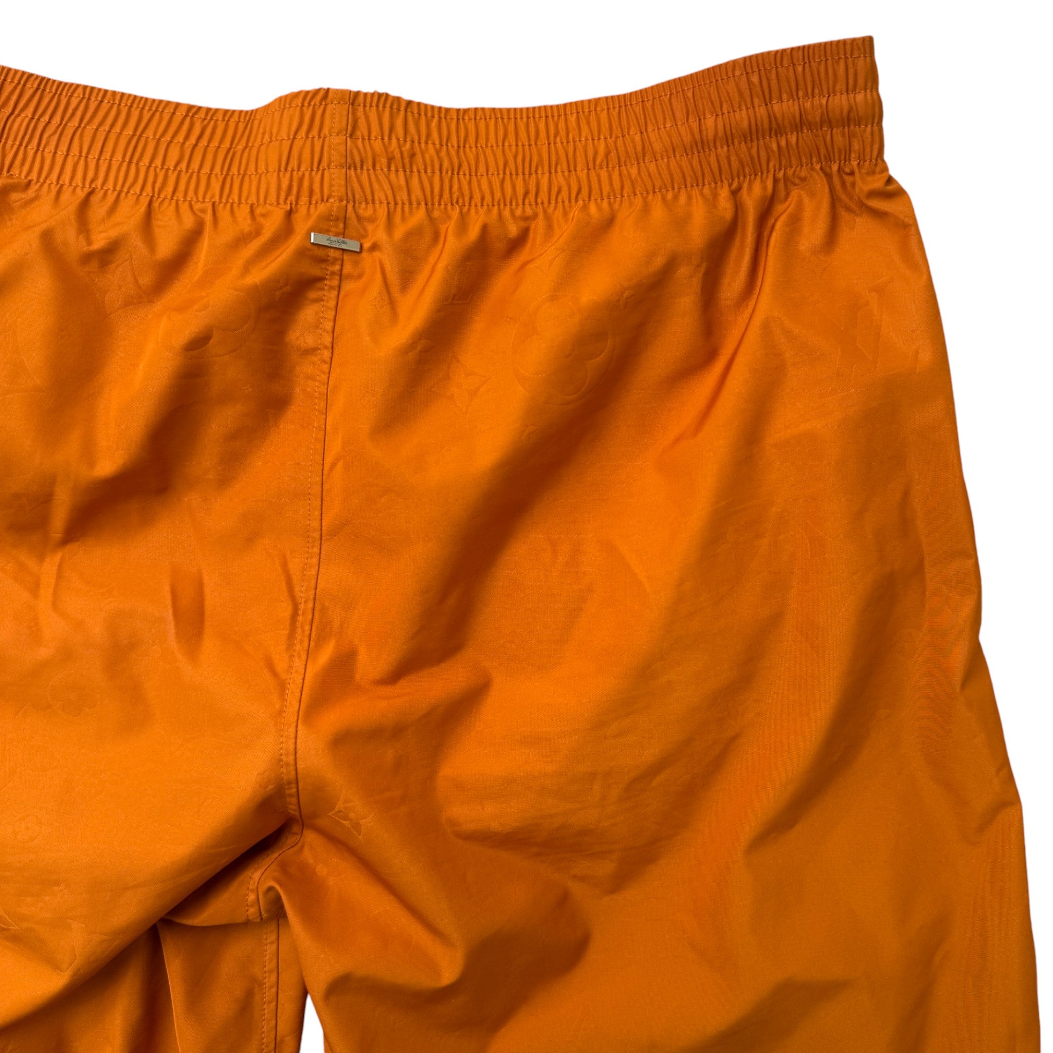 Men's Monogram Swim Shorts Orange Size M