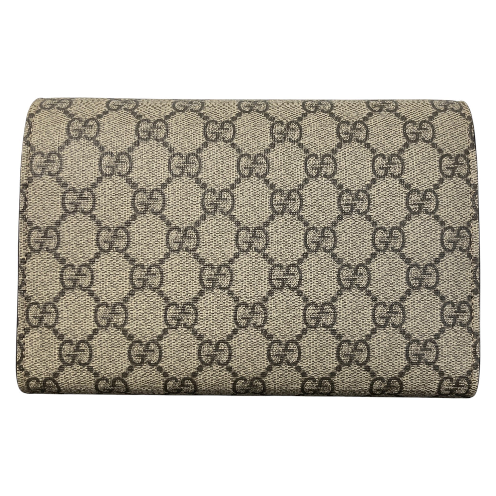 Women's Gg Supreme Dionysus Canvas Wallet-On-Chain Bag Beige