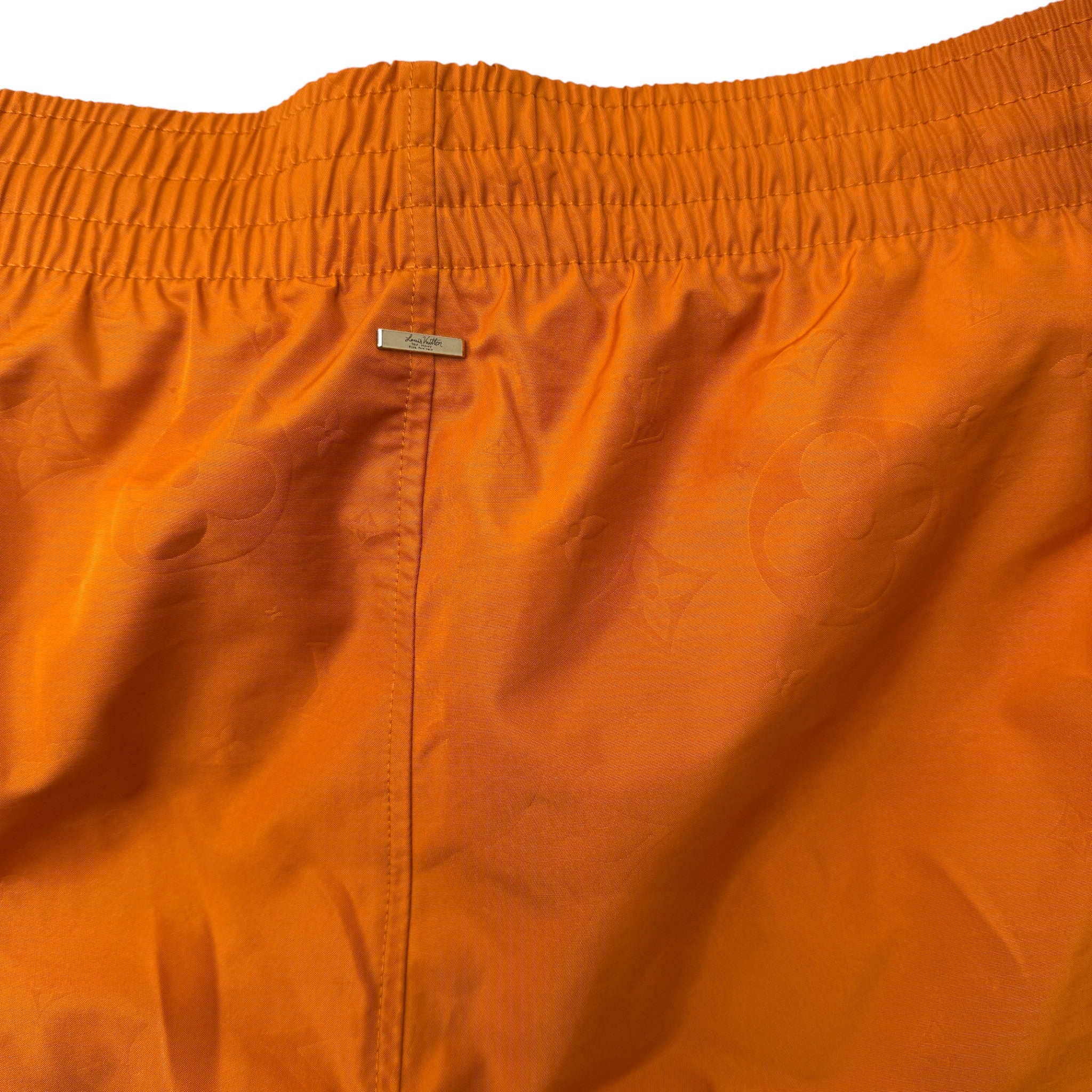 Men's Monogram Swim Shorts Orange Size M