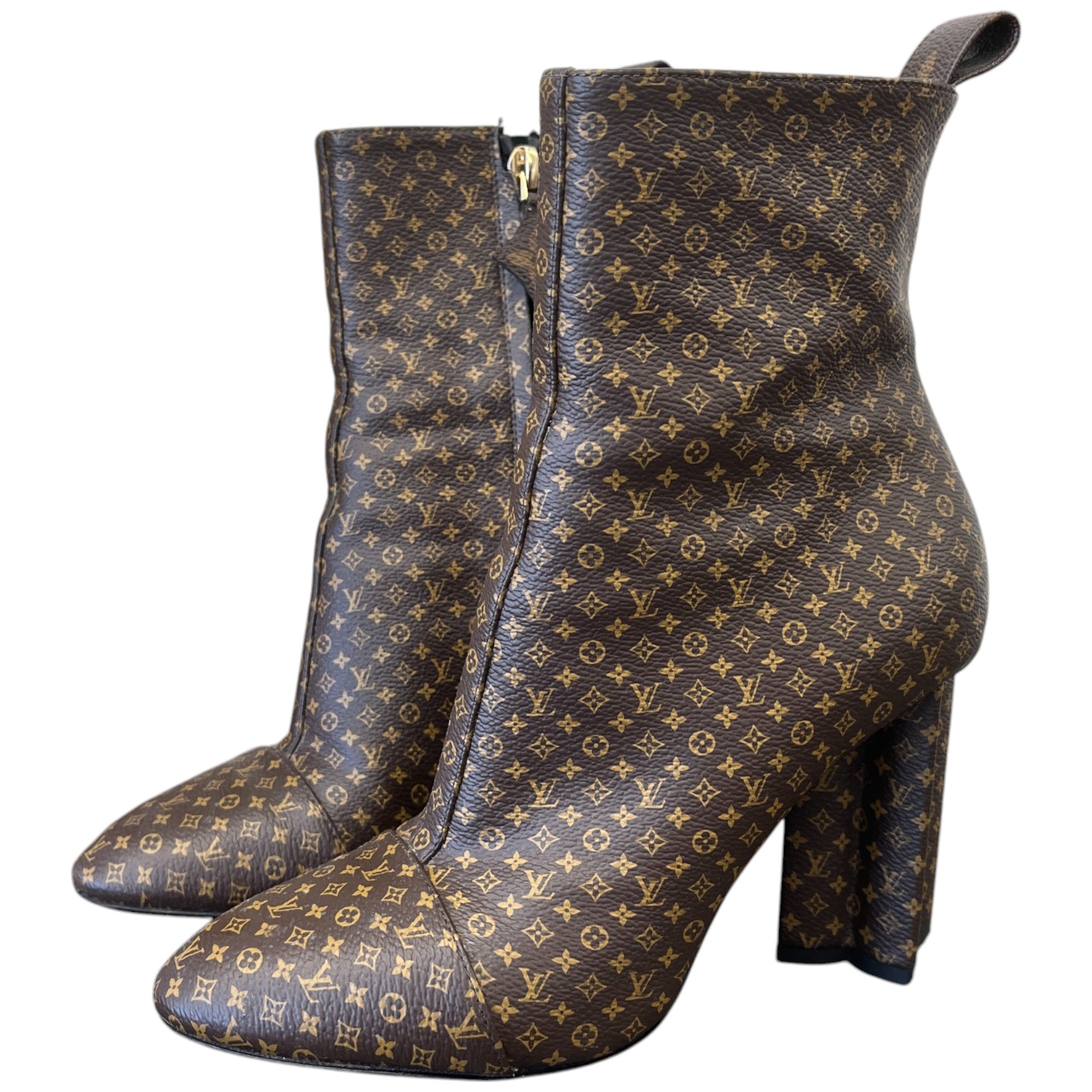 Women's Silhouette Ankle Heeled Boots Brown Size EU 36 / UK 3