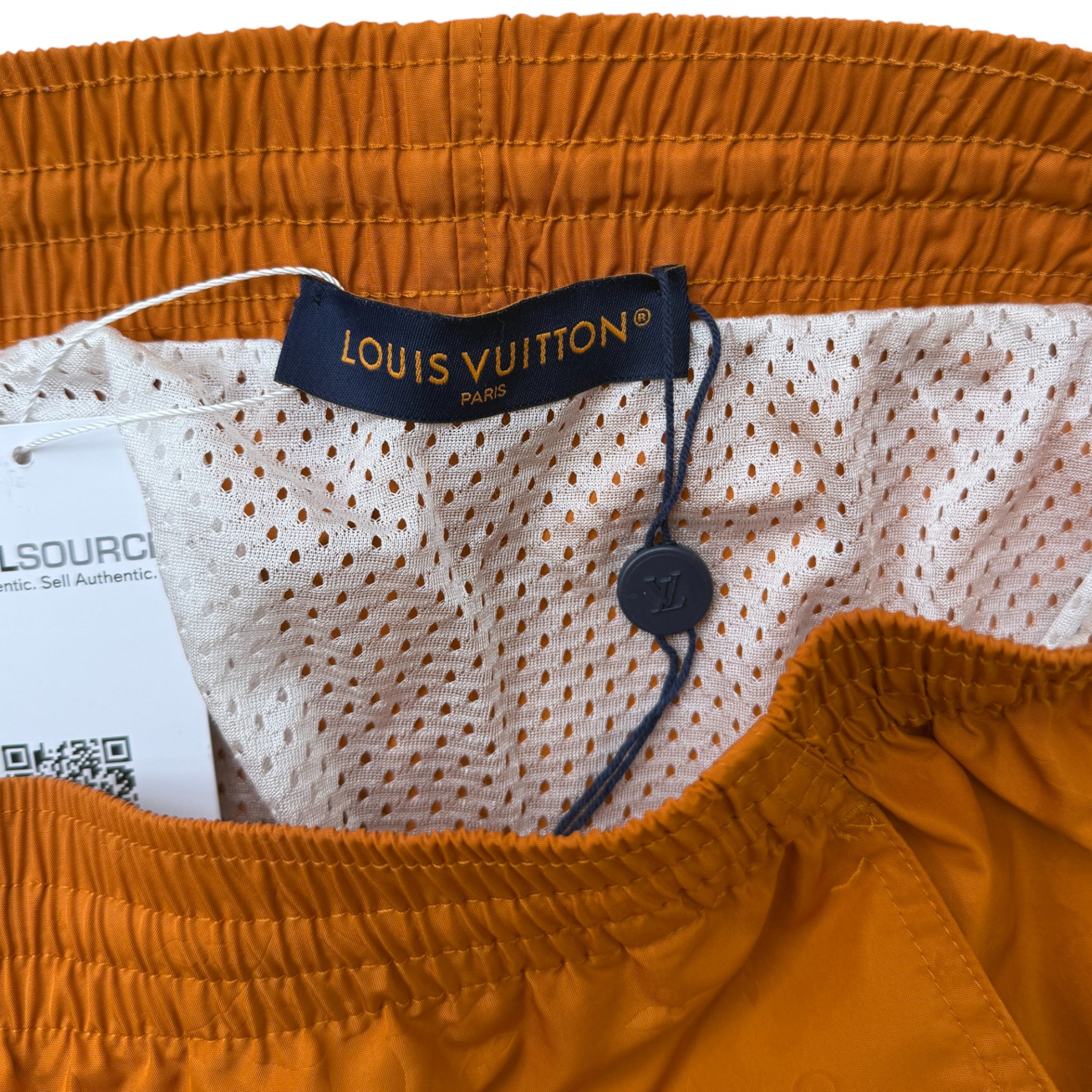 Men's Monogram Swim Shorts Orange Size M