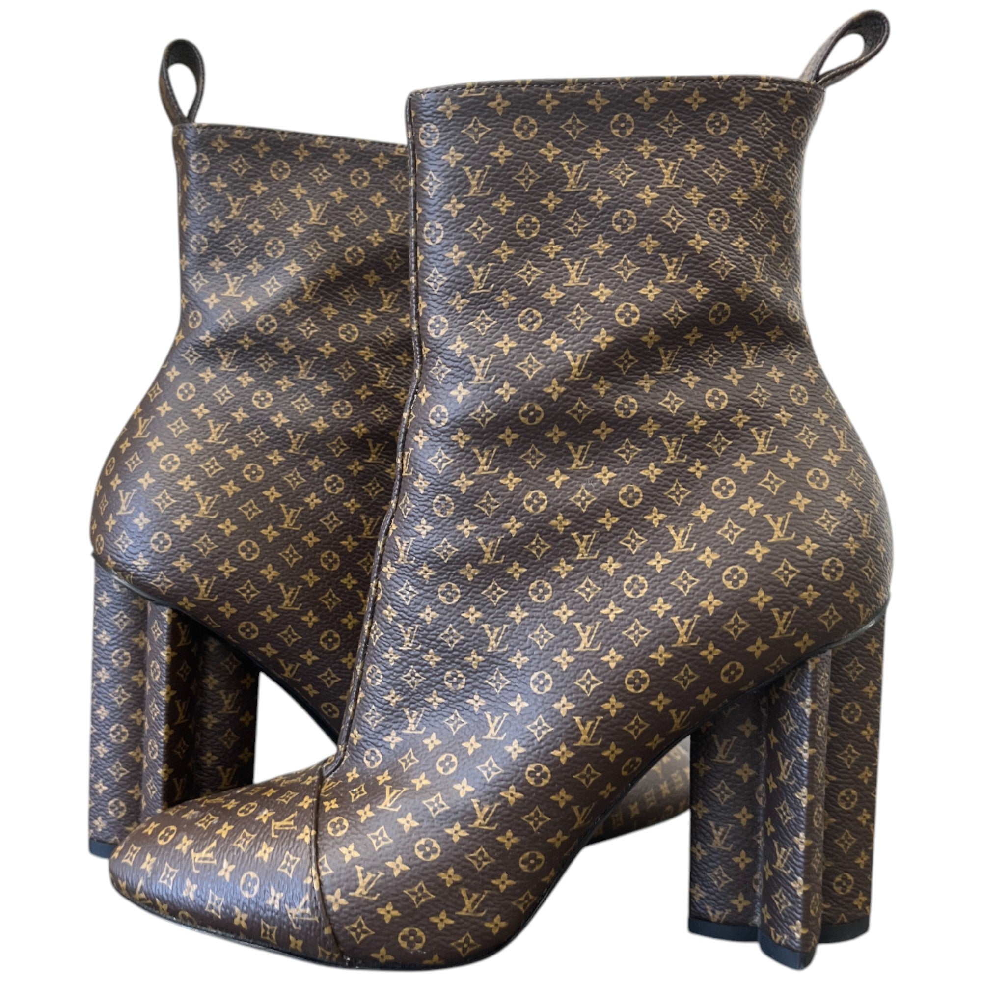 Women's Silhouette Ankle Heeled Boots Brown Size EU 36 / UK 3
