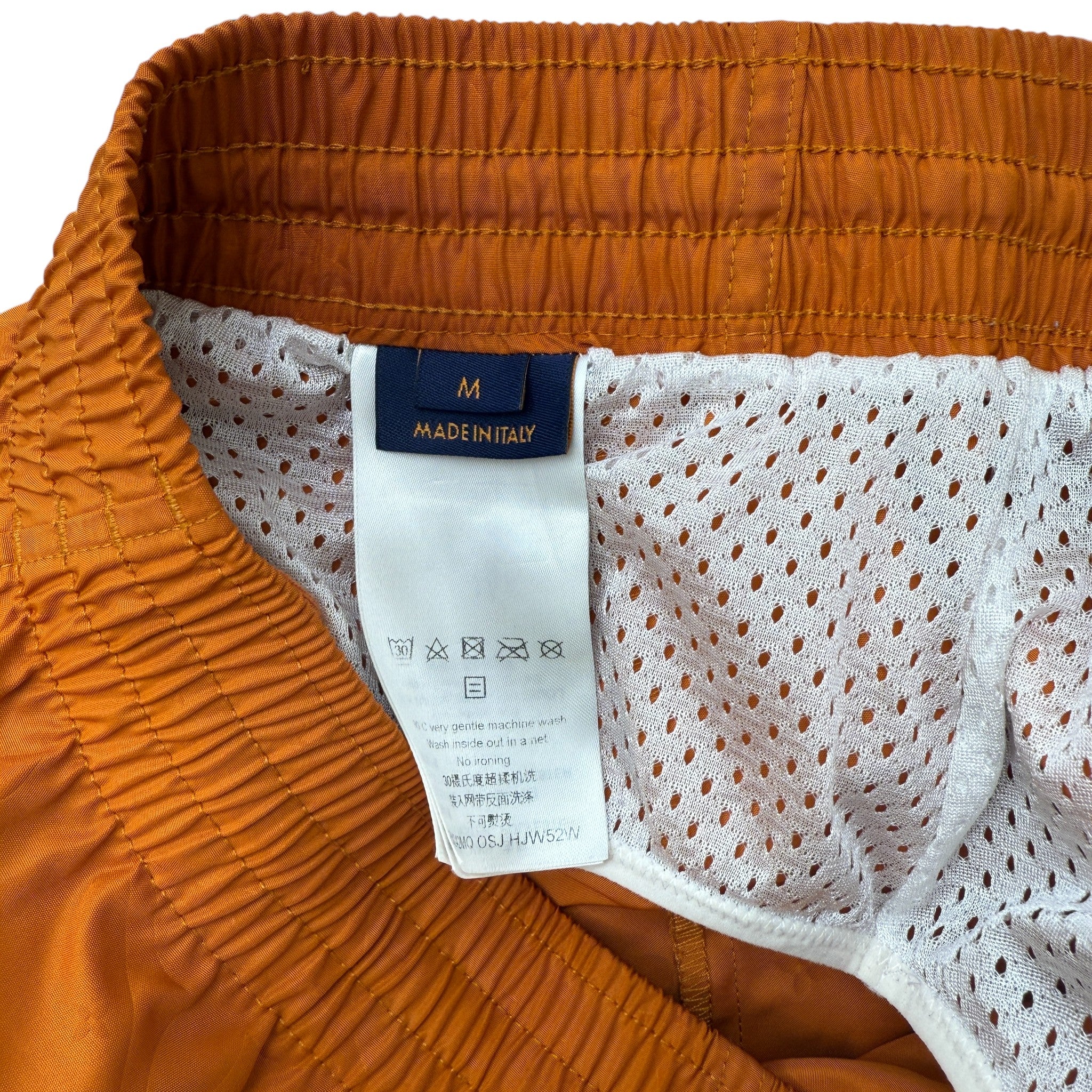 Men's Monogram Swim Shorts Orange Size M