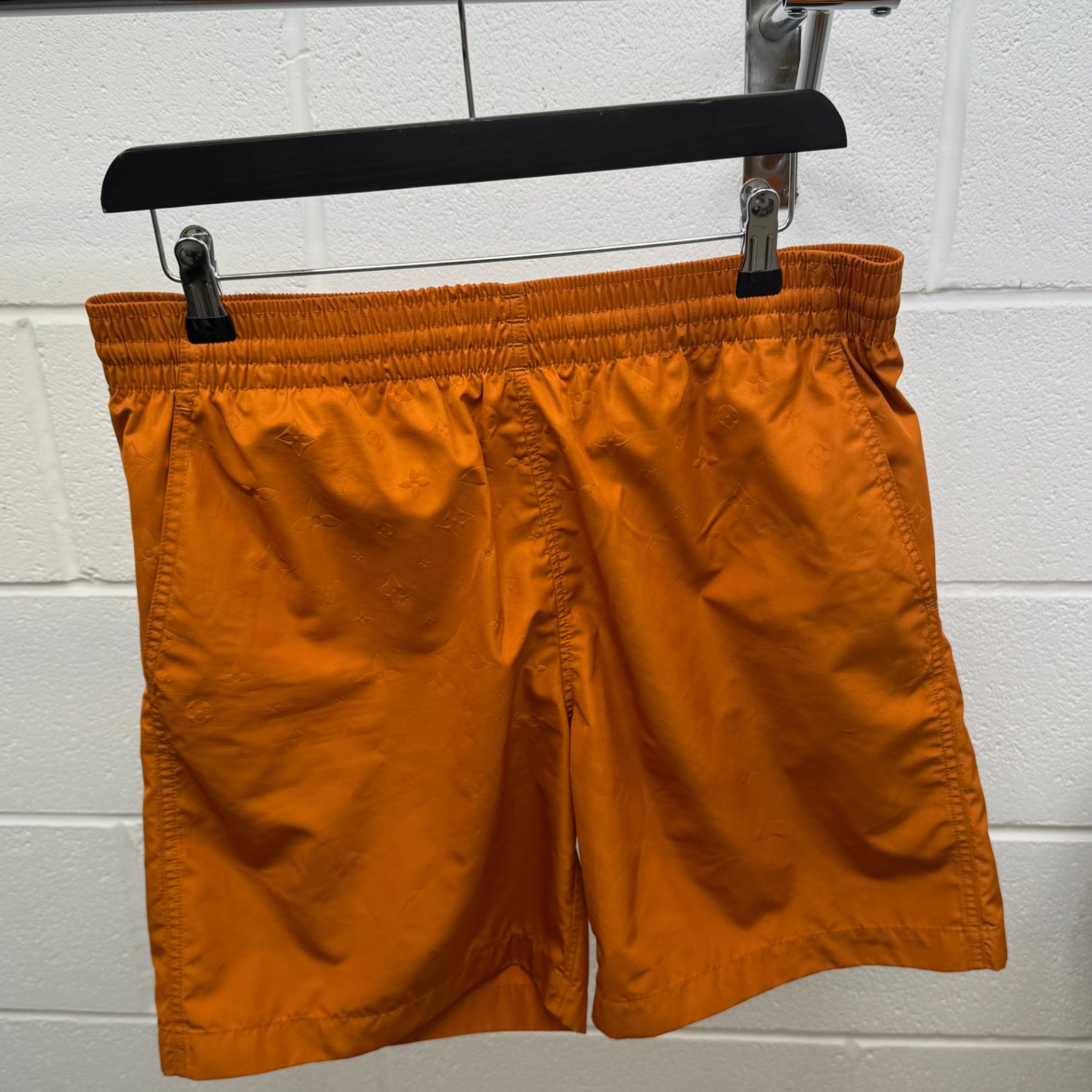 Men's Monogram Swim Shorts Orange Size M