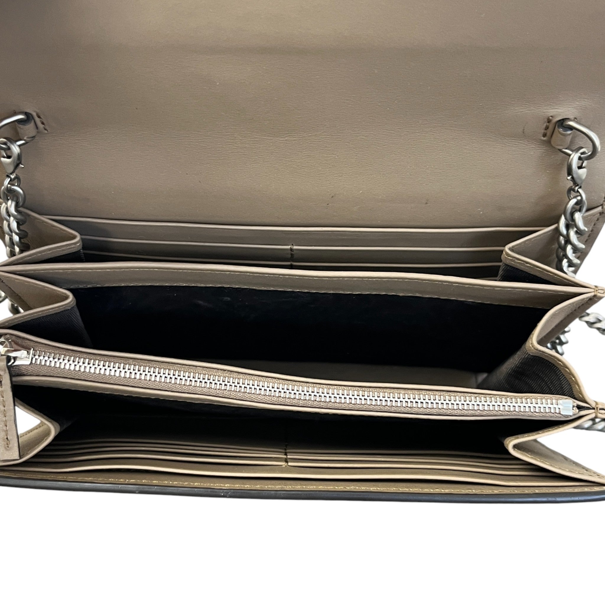 Women's Gg Supreme Dionysus Canvas Wallet-On-Chain Bag Beige