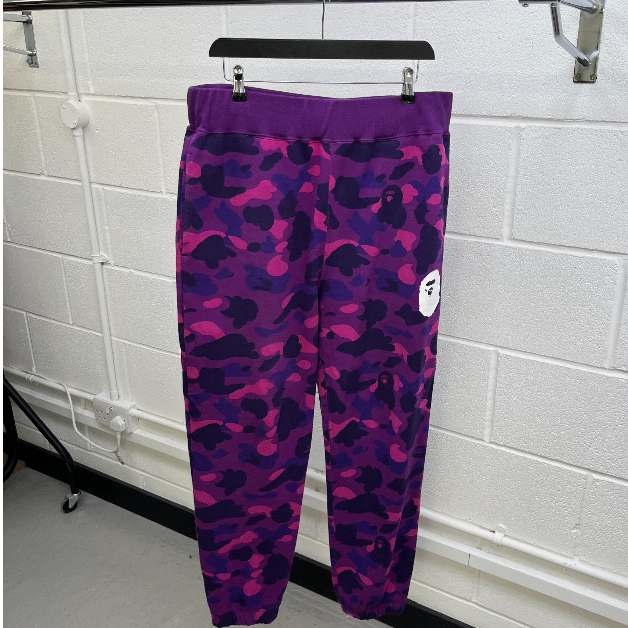 Men's Camo Joggers Purple Size L