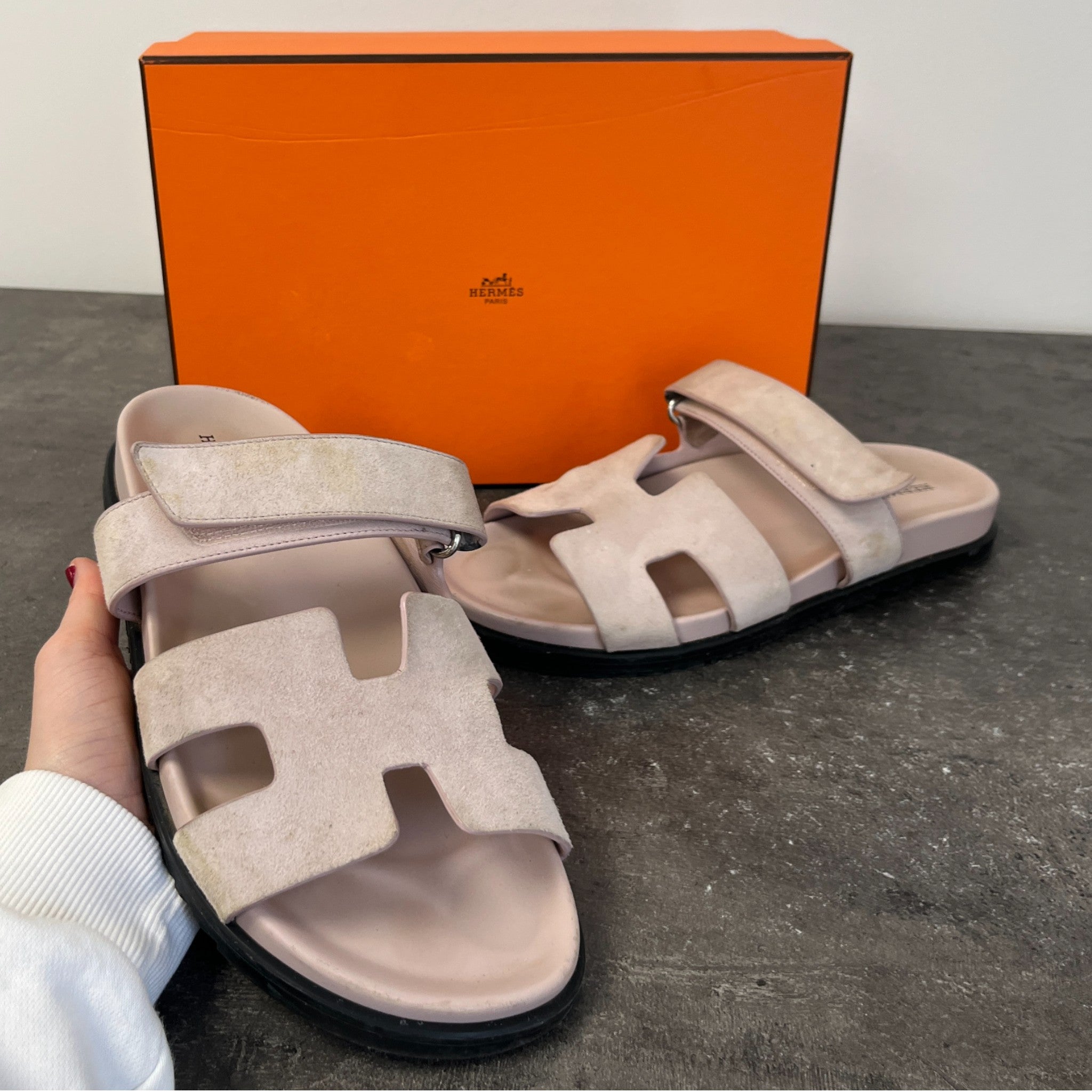 Women's Chypre Suede Sandals Pink Size EU 40 / UK 7