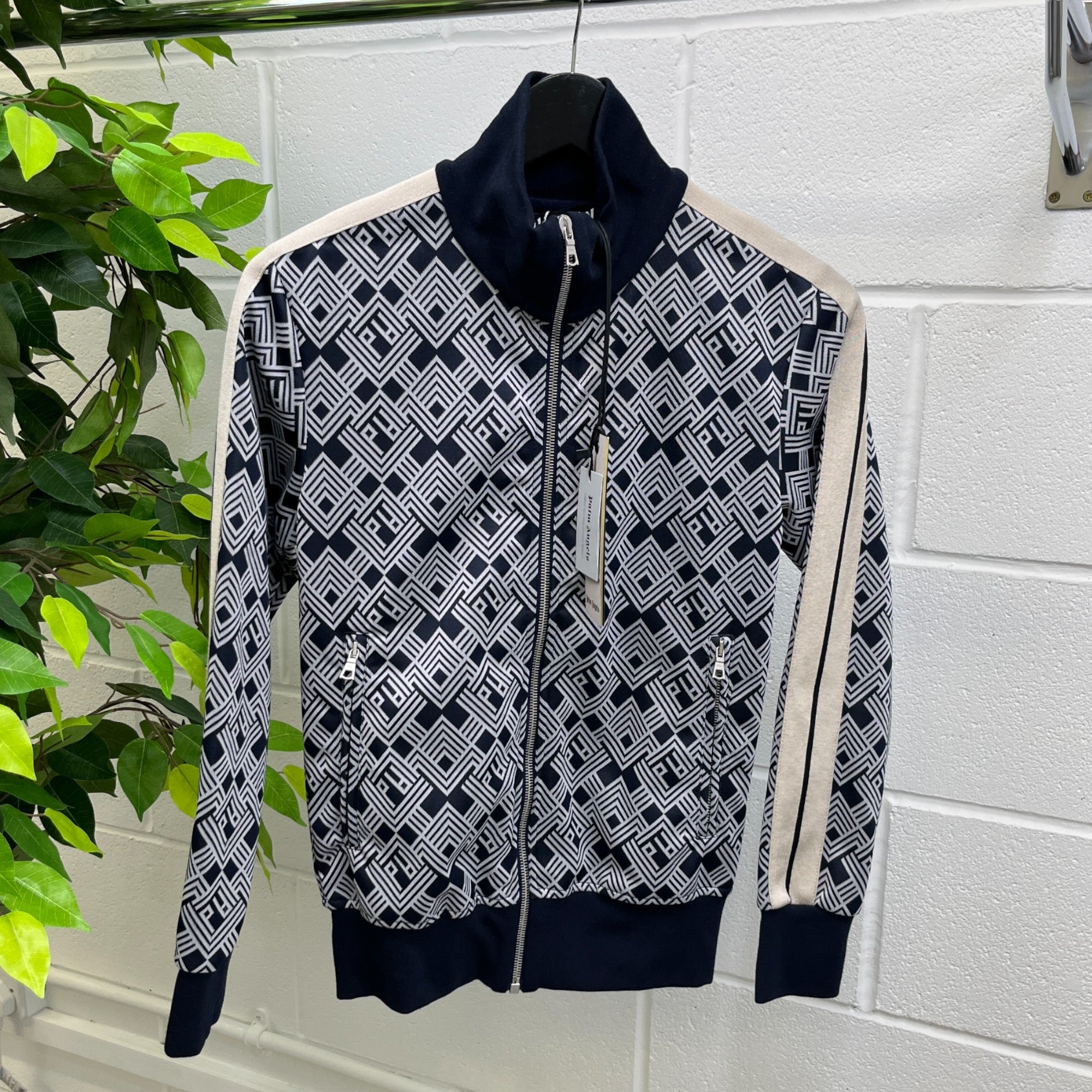 Men's Monogram Track Jacket Navy Size XXS