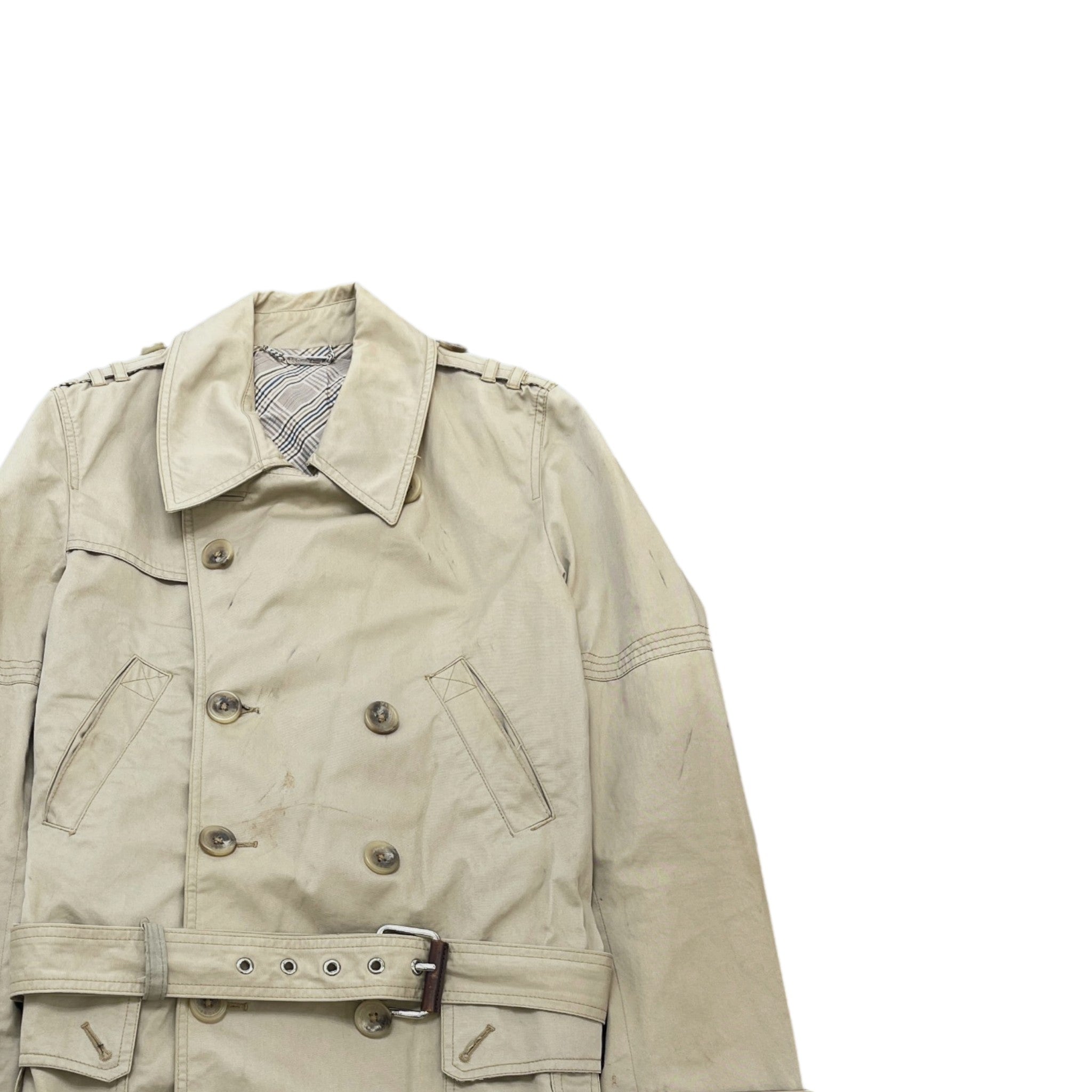 Women's Trench Coat Jacket Beige Size 44 / UK 12