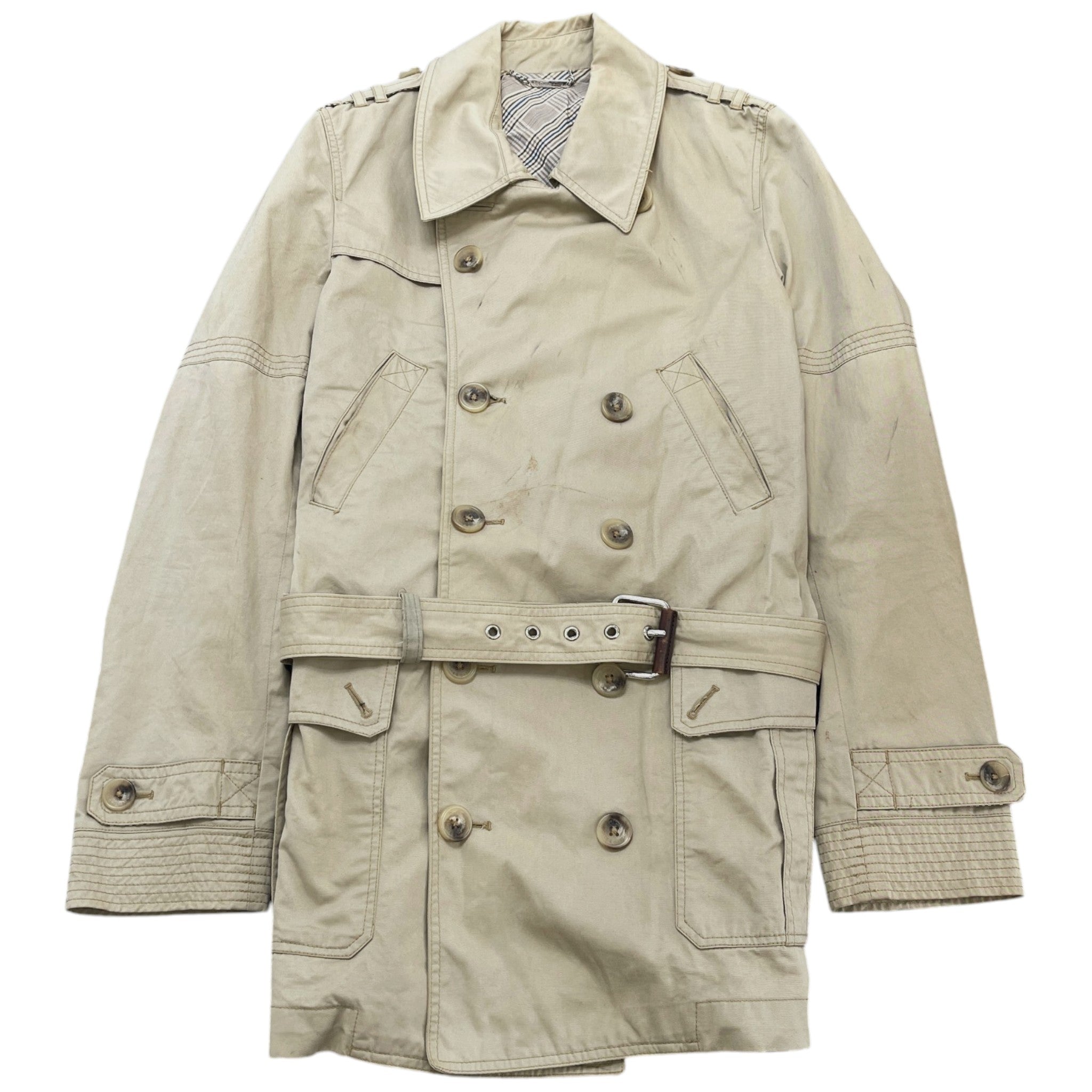 Women's Trench Coat Jacket Beige Size 44 / UK 12