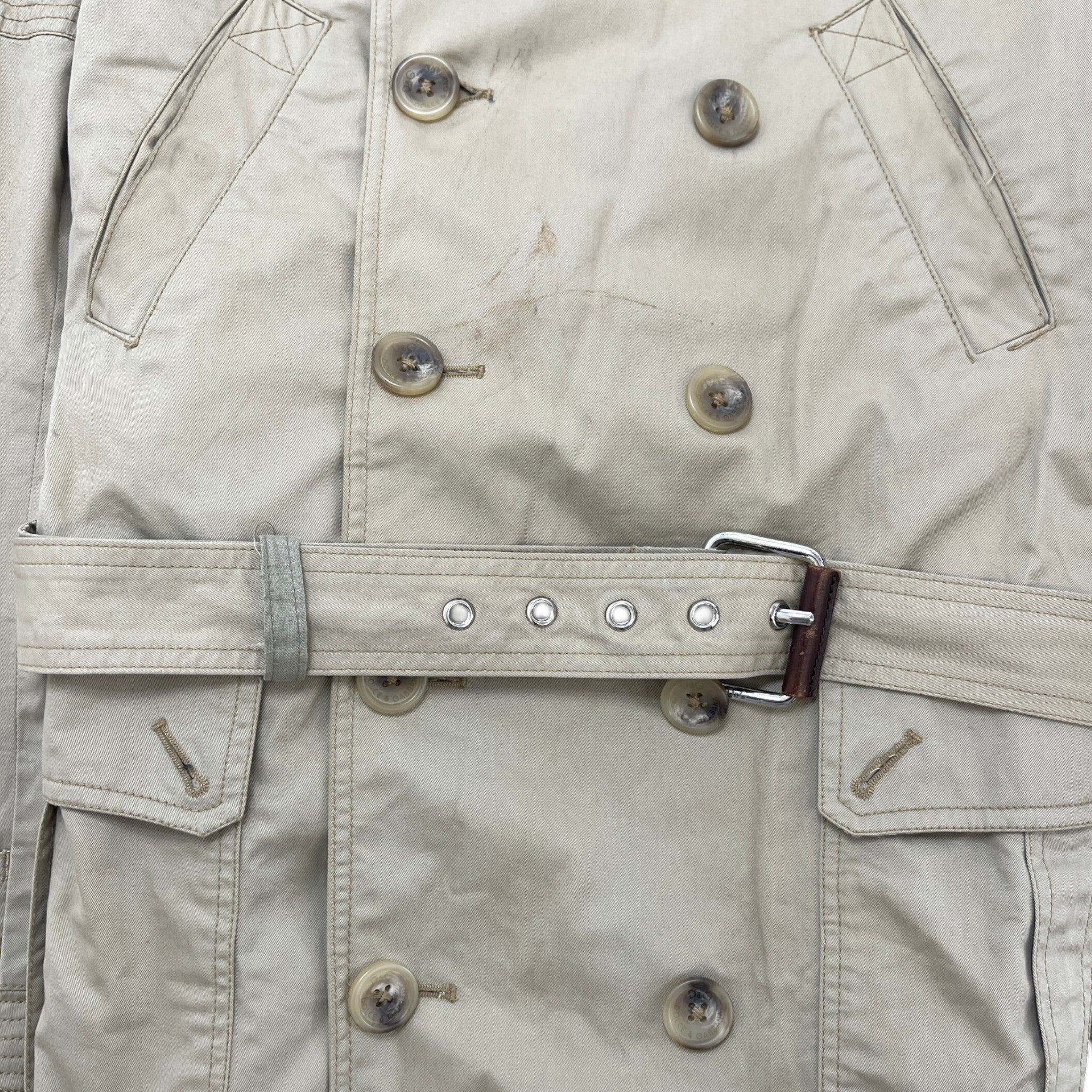 Women's Trench Coat Jacket Beige Size 44 / UK 12