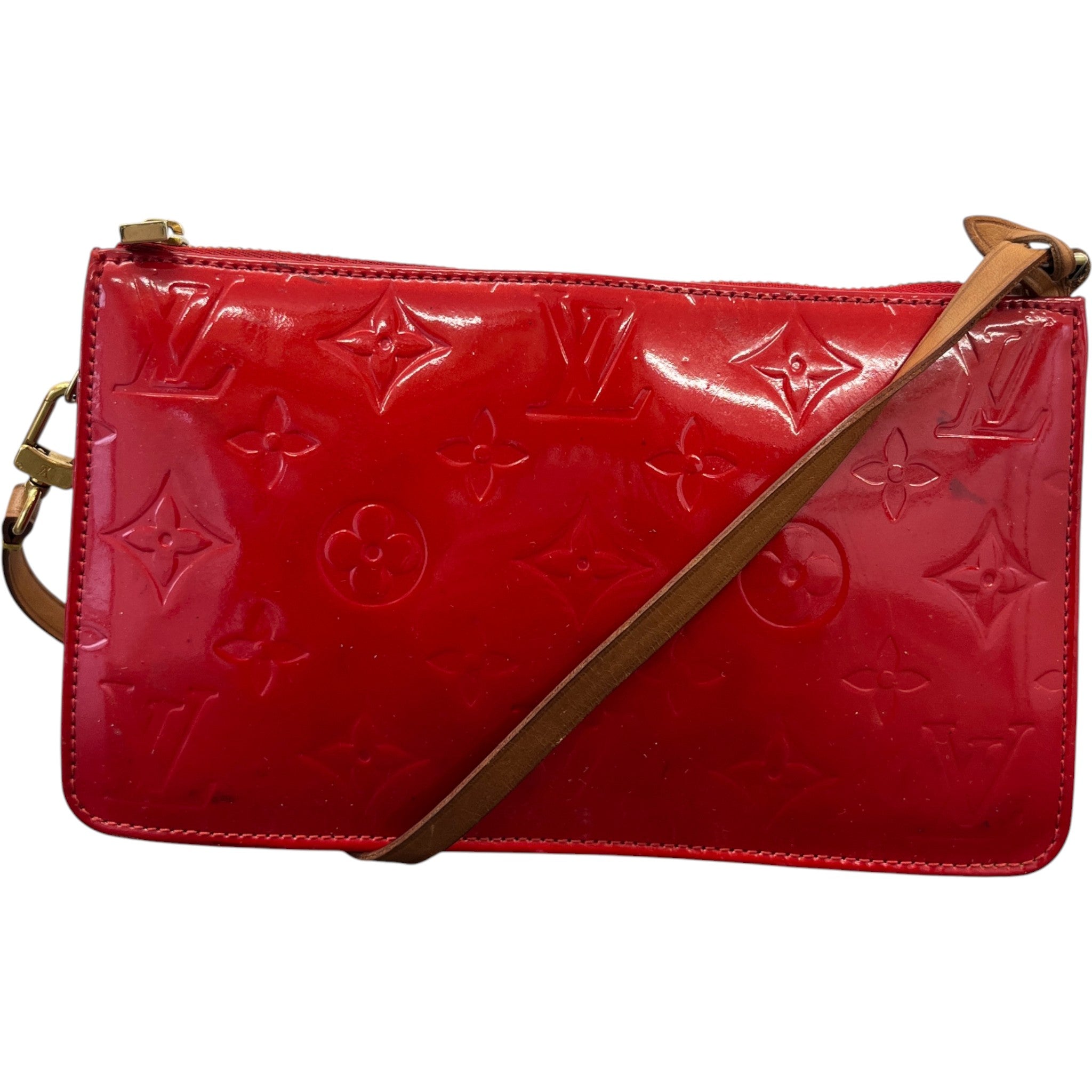 Women's Monogram Vernis Lexington Pochette Handbag Red