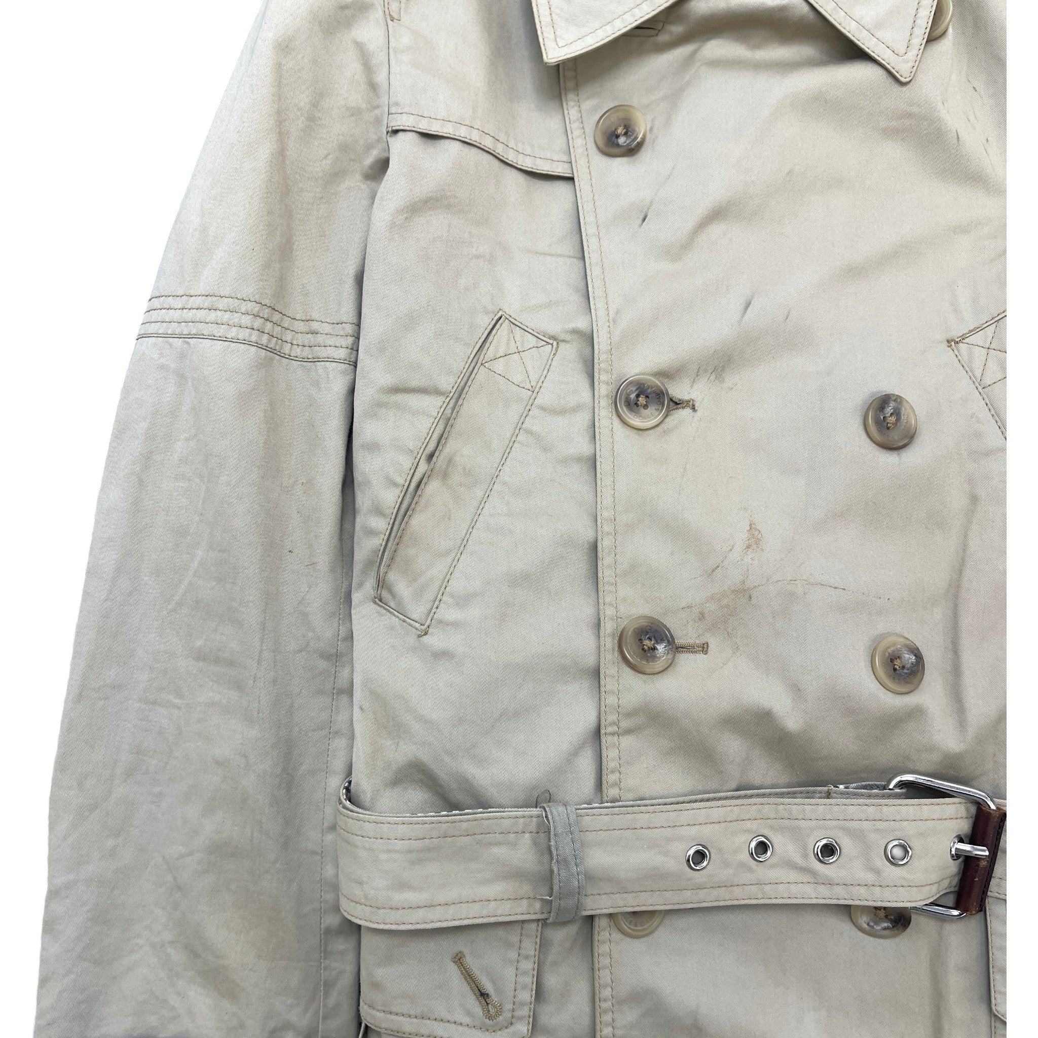 Women's Trench Coat Jacket Beige Size 44 / UK 12