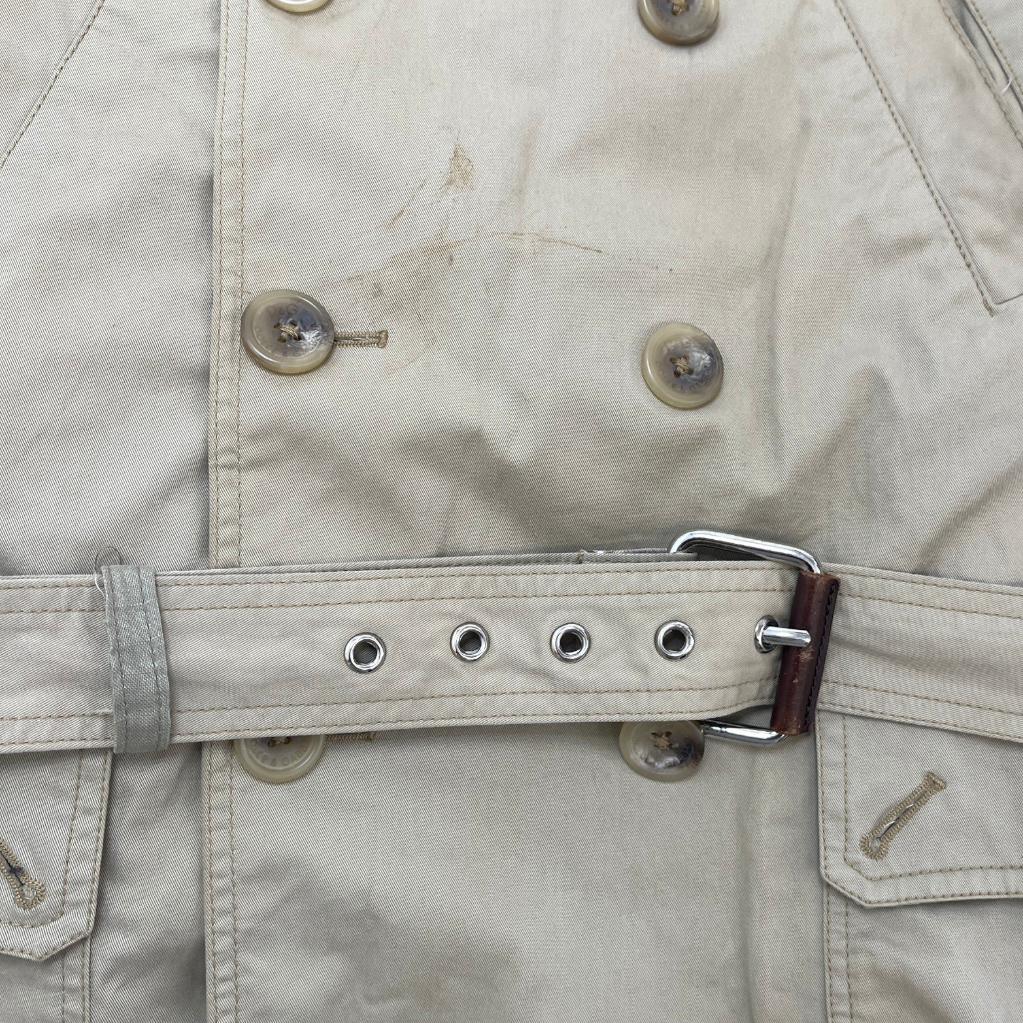 Women's Trench Coat Jacket Beige Size 44 / UK 12