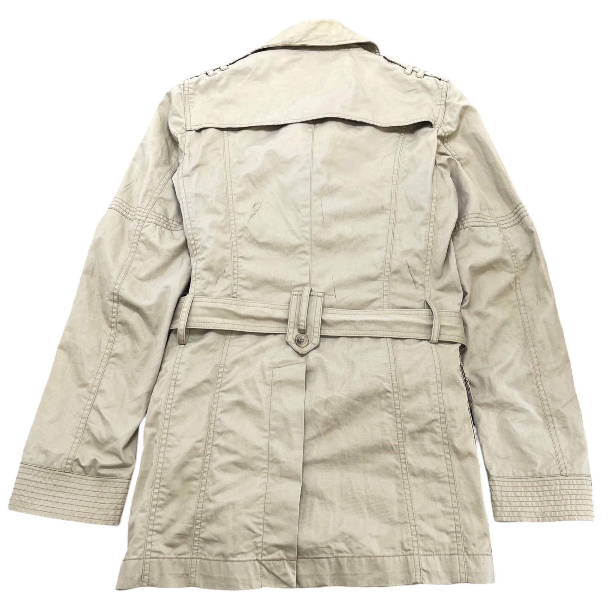 Women's Trench Coat Jacket Beige Size 44 / UK 12