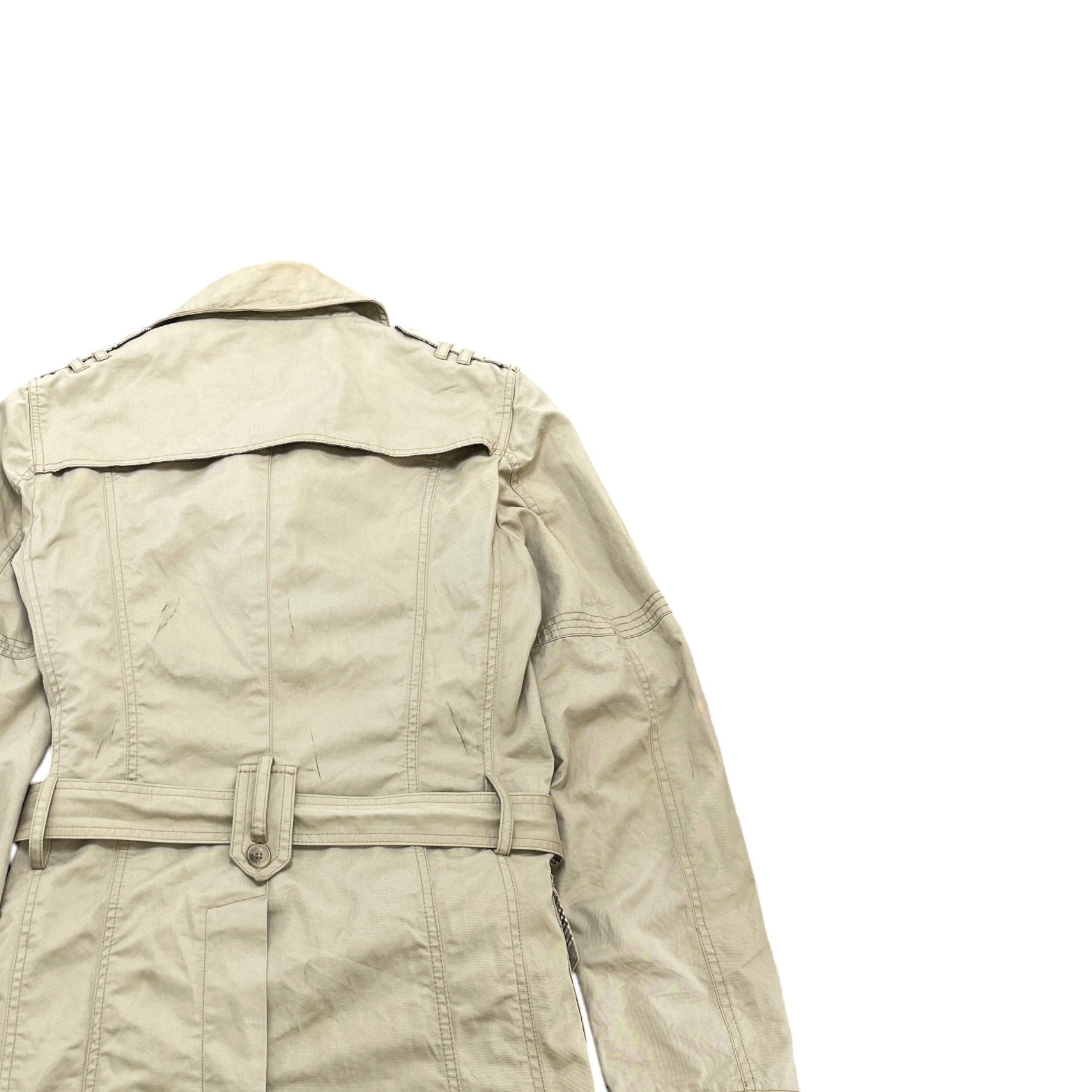 Women's Trench Coat Jacket Beige Size 44 / UK 12