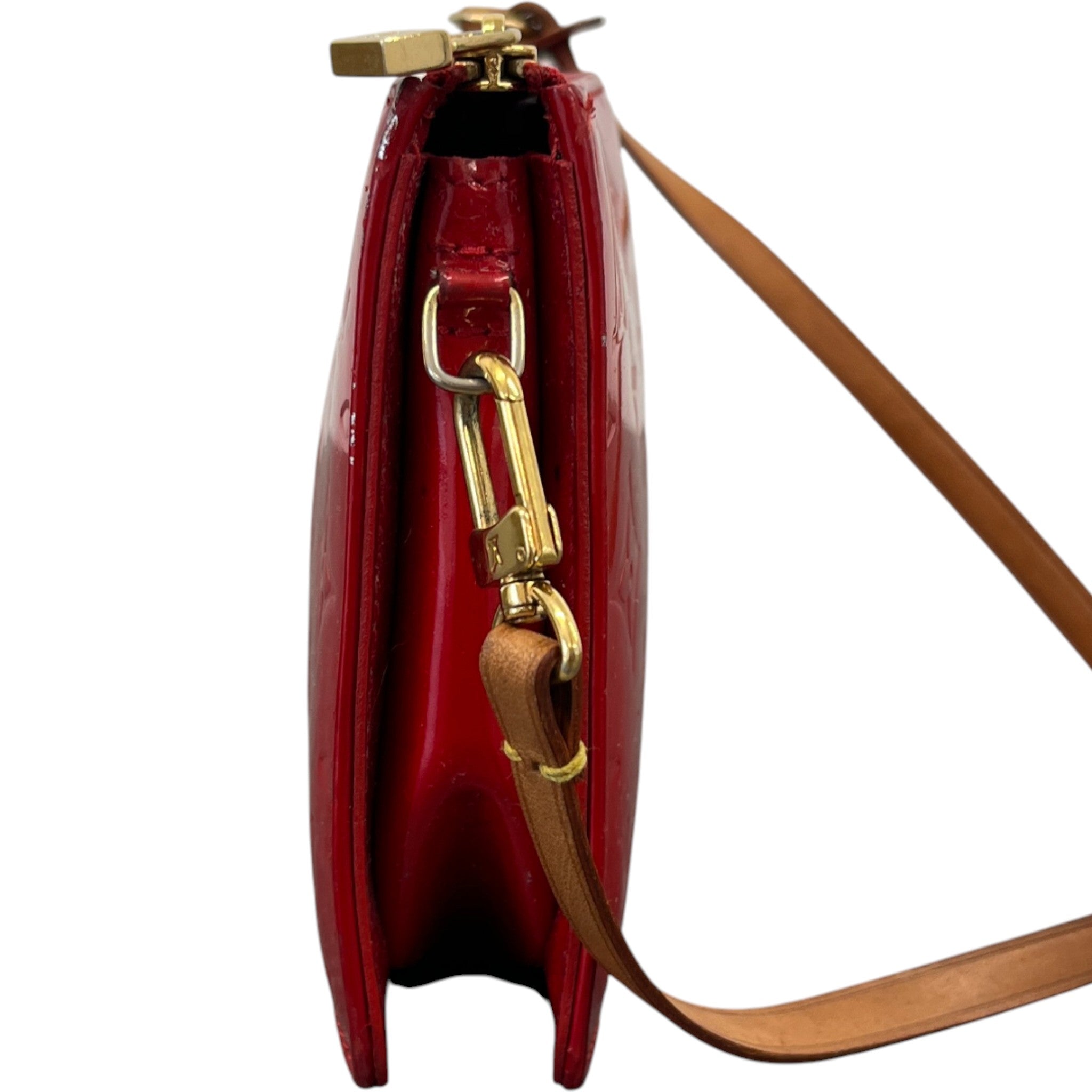 Women's Monogram Vernis Lexington Pochette Handbag Red