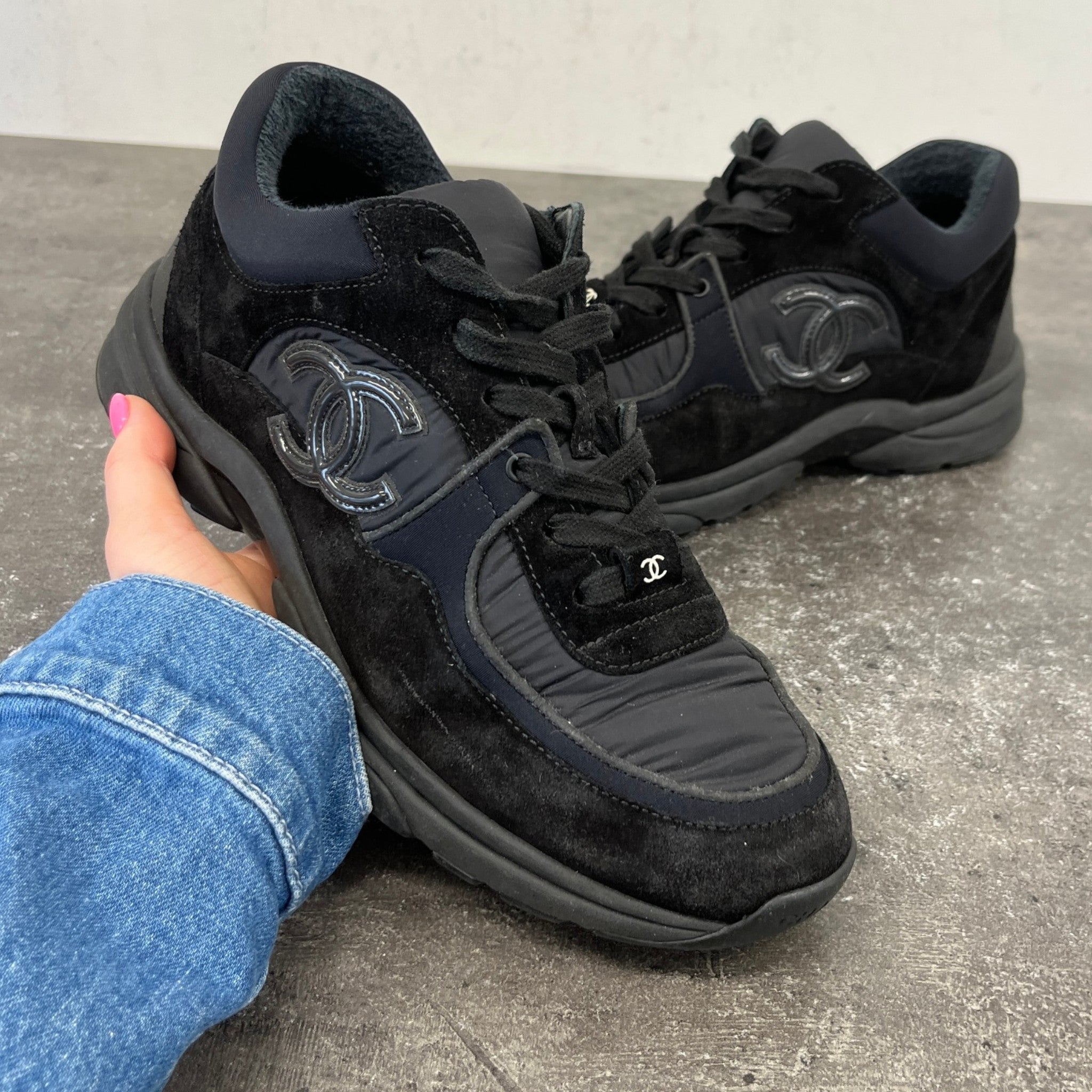 Women's Cc Runner Low Trainers Black Size EU 38.5 / UK 5.5