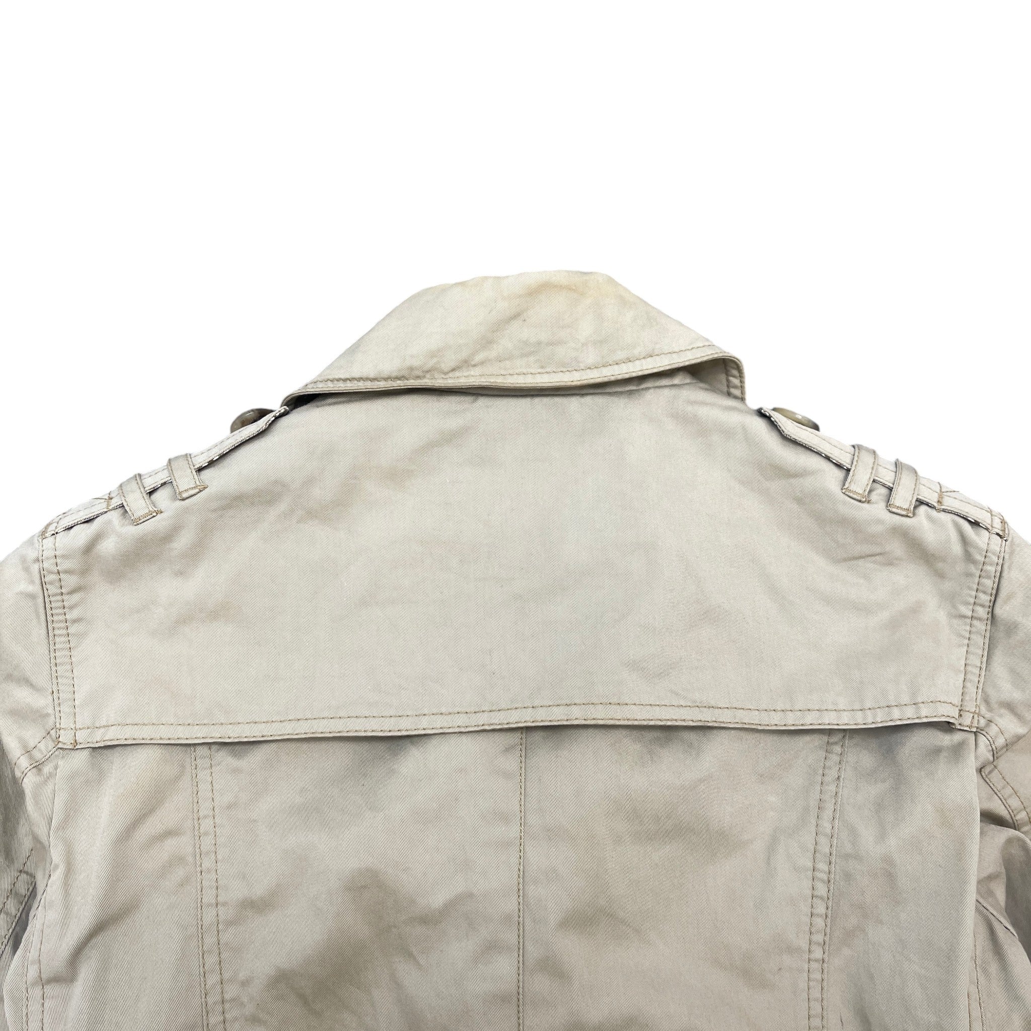 Women's Trench Coat Jacket Beige Size 44 / UK 12