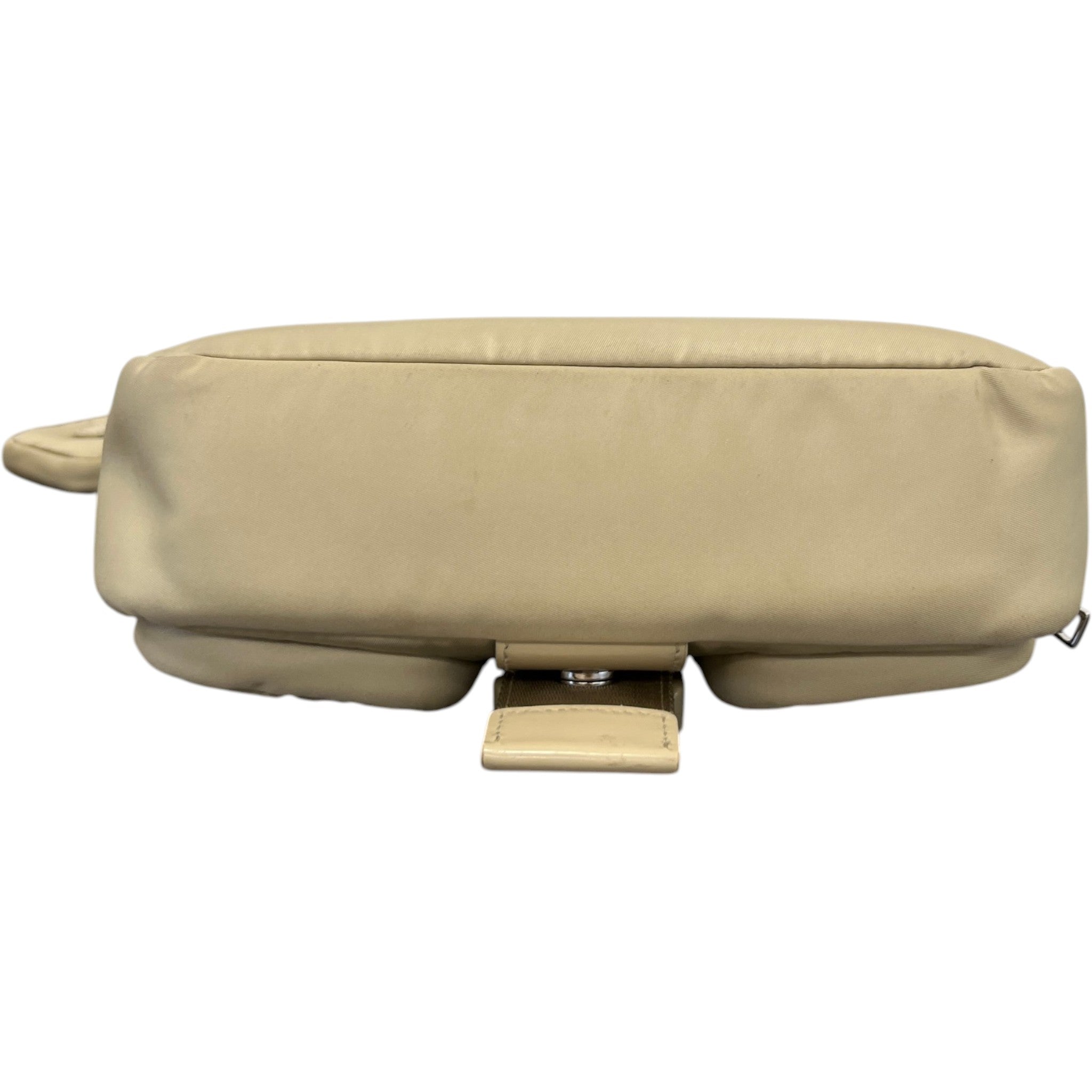 Women's Re-Nylon Spazzolato Double Pocket Bag Beige
