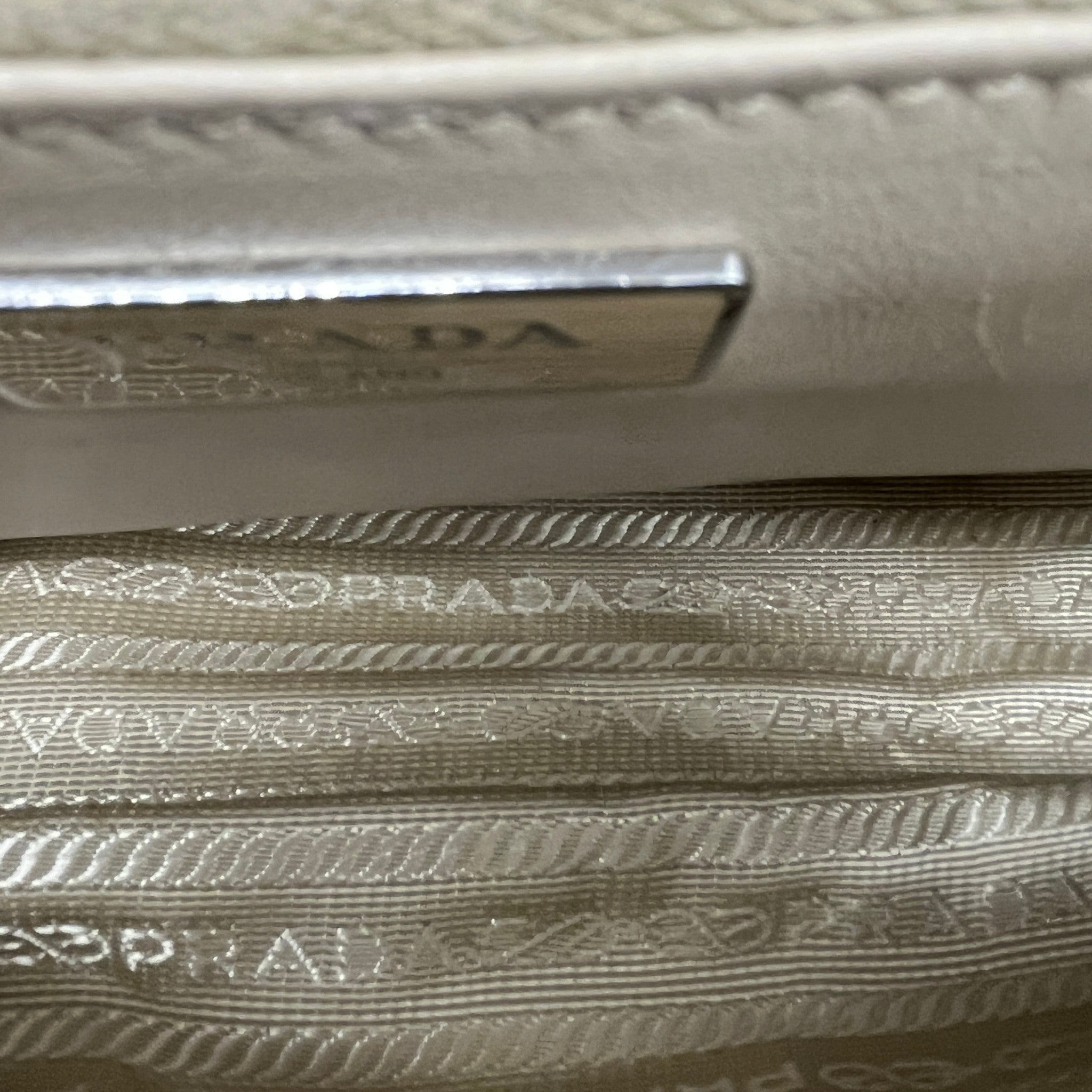 Women's Re-Nylon Spazzolato Double Pocket Bag Beige