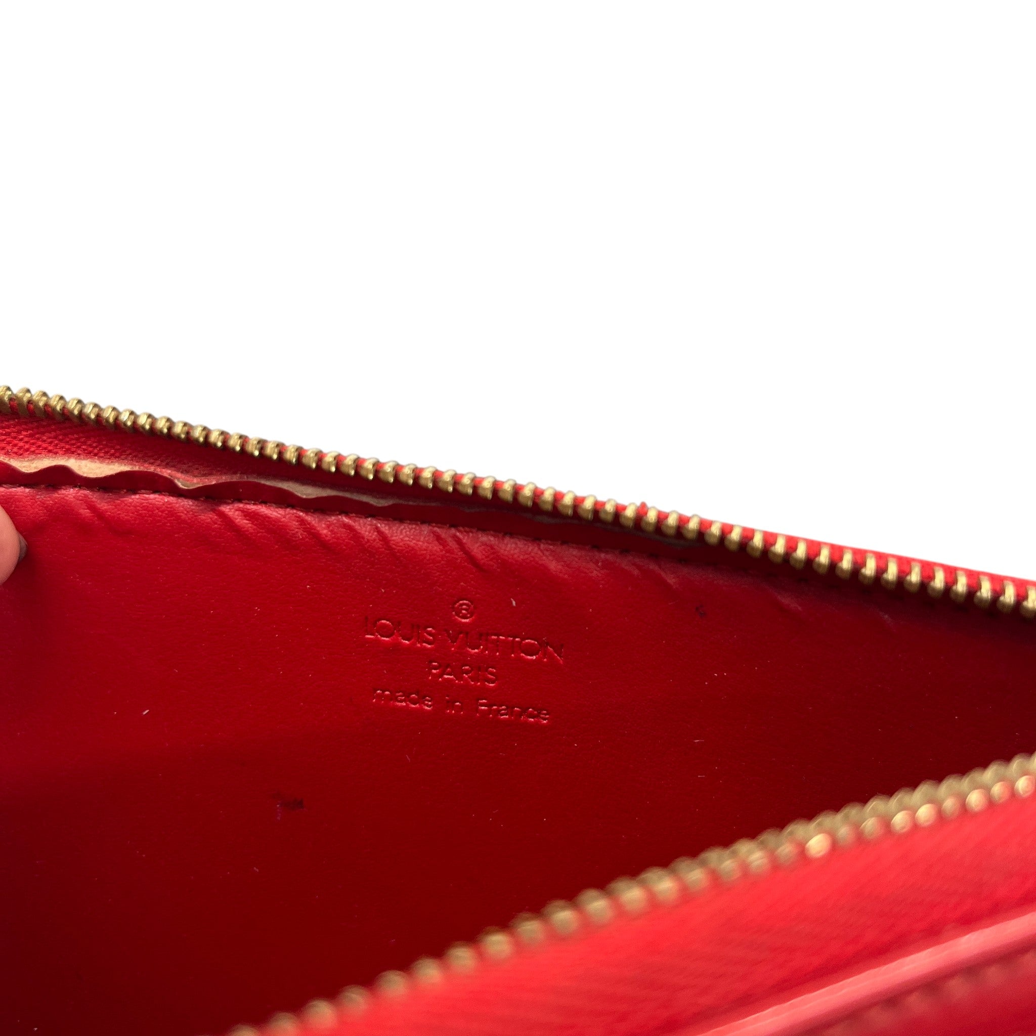 Women's Monogram Vernis Lexington Pochette Handbag Red