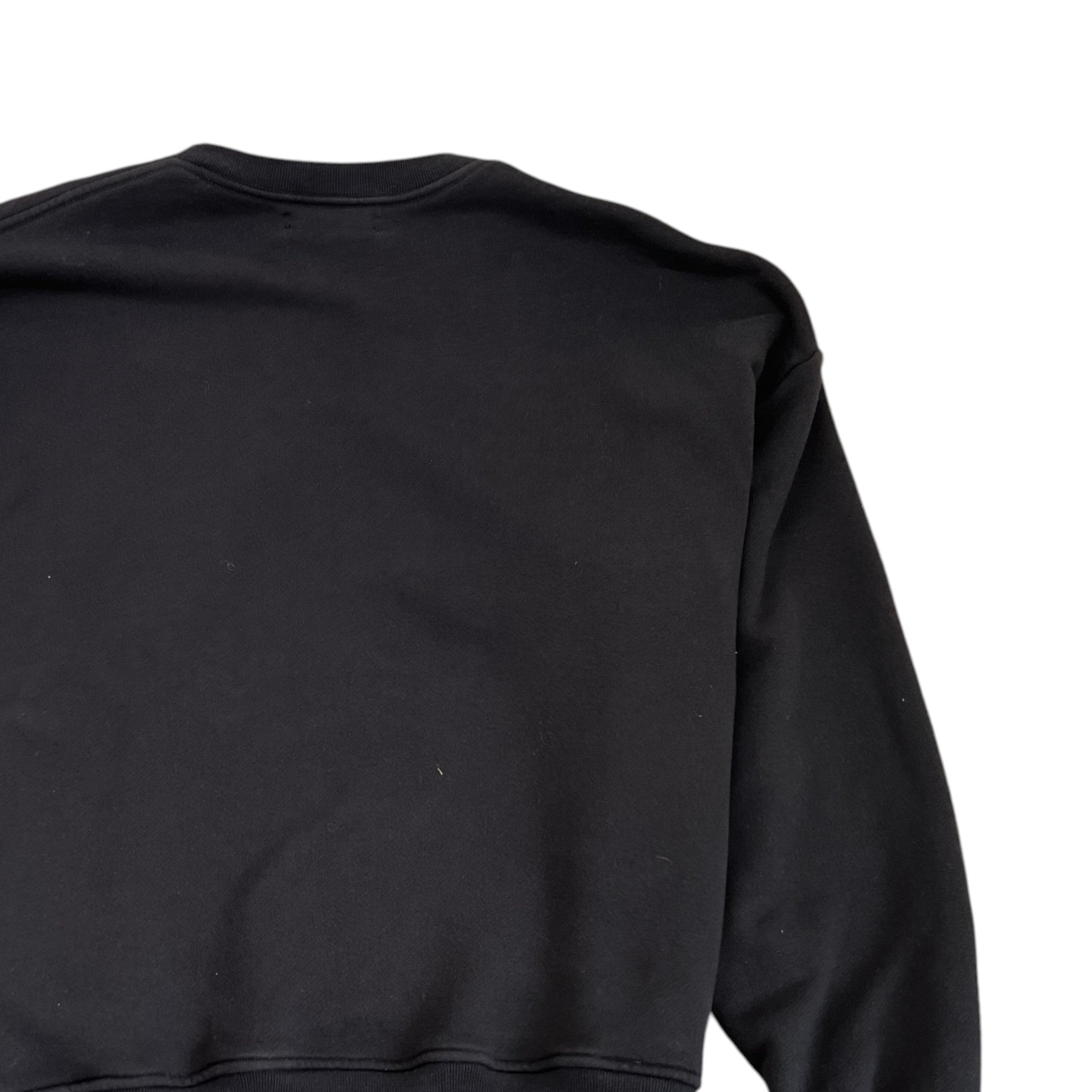 Men's Crane Crew Oversized Sweatshirt Black Size S