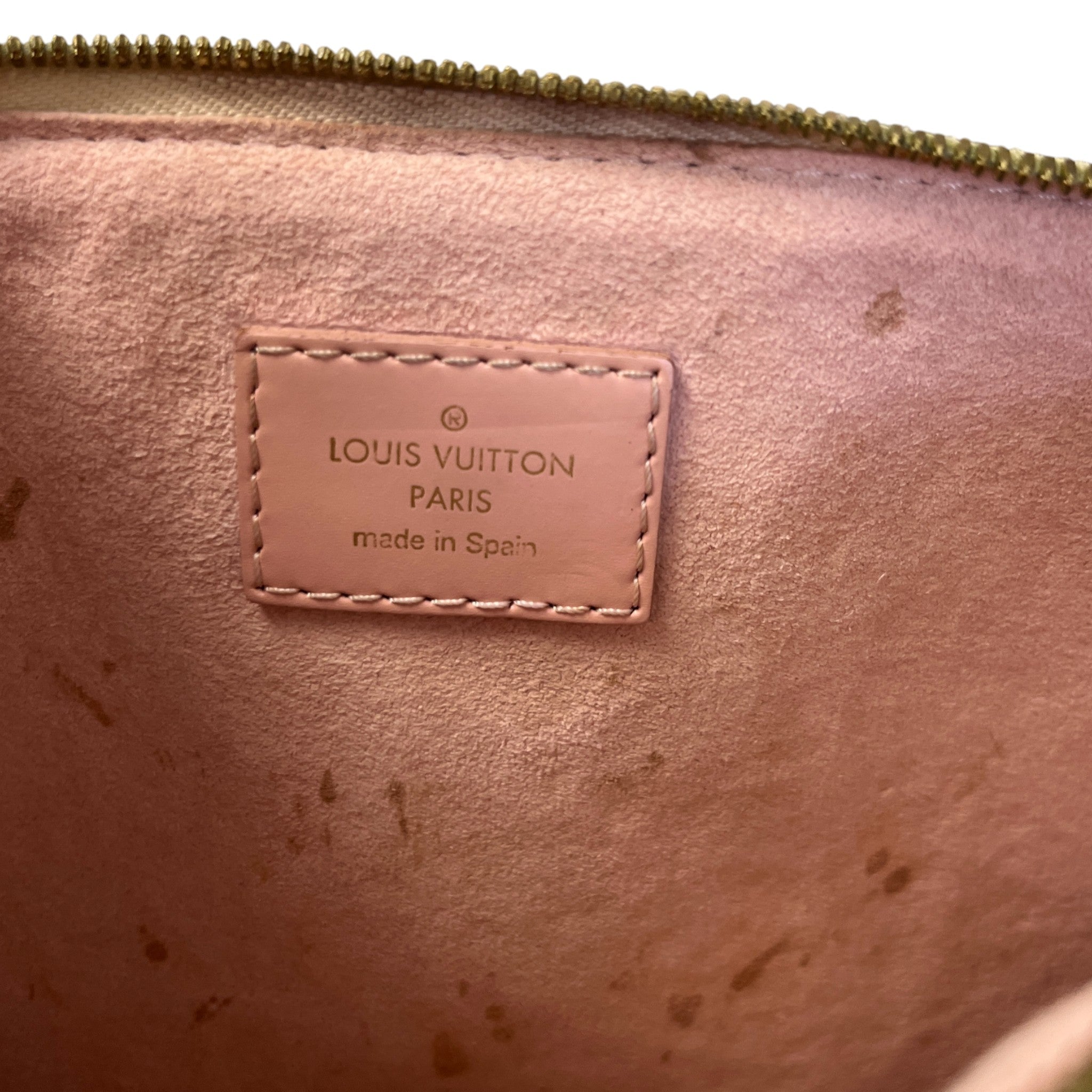 Women's Damier Azur Canvas Pochette Pouch Cream