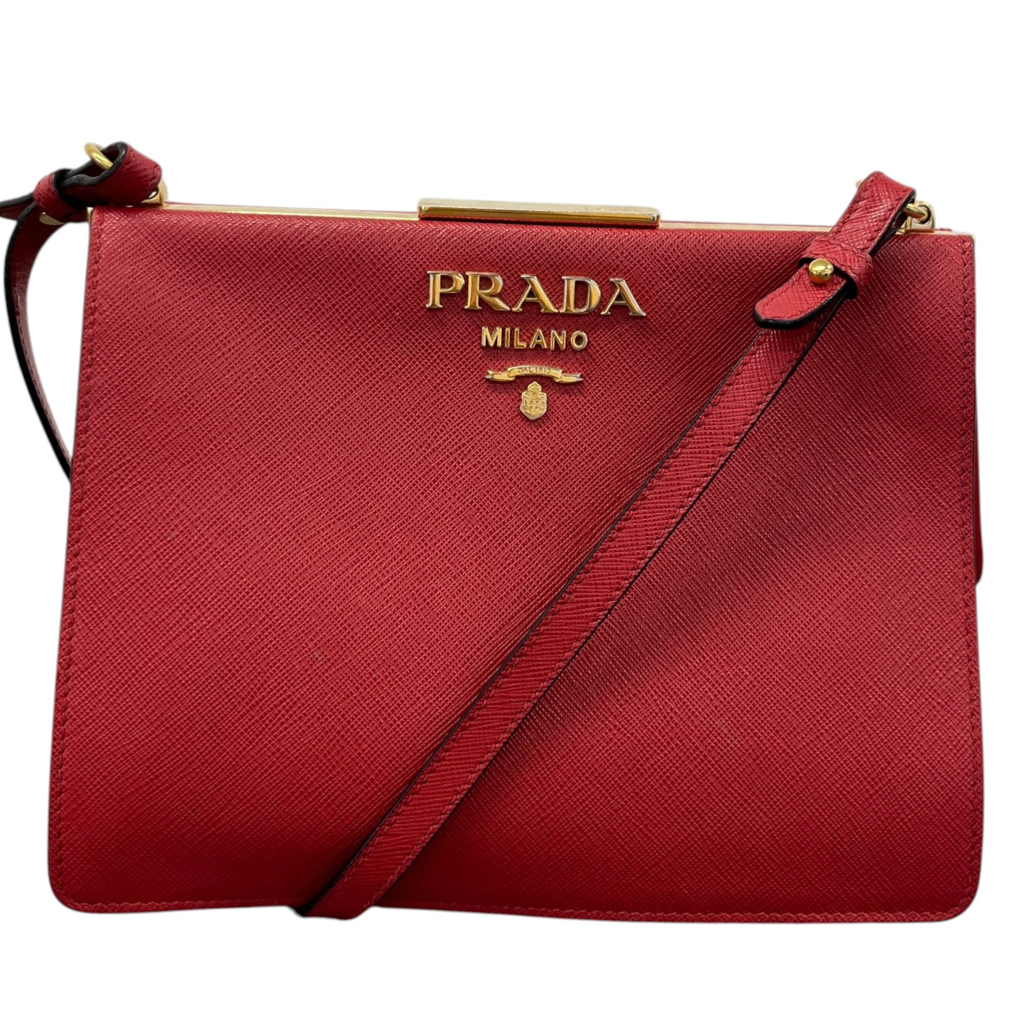 Women's Saffiano City Calf Bag Red