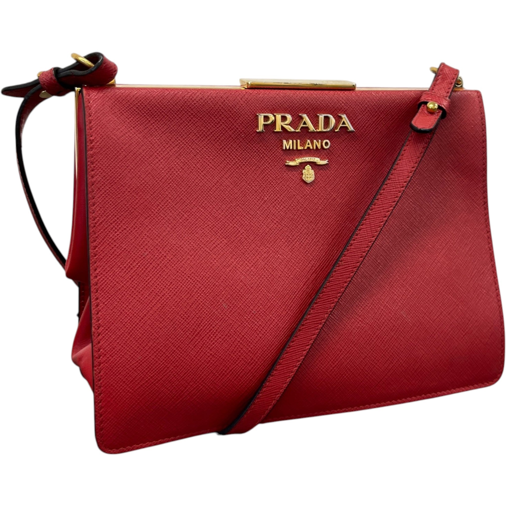 Women's Saffiano City Calf Bag Red