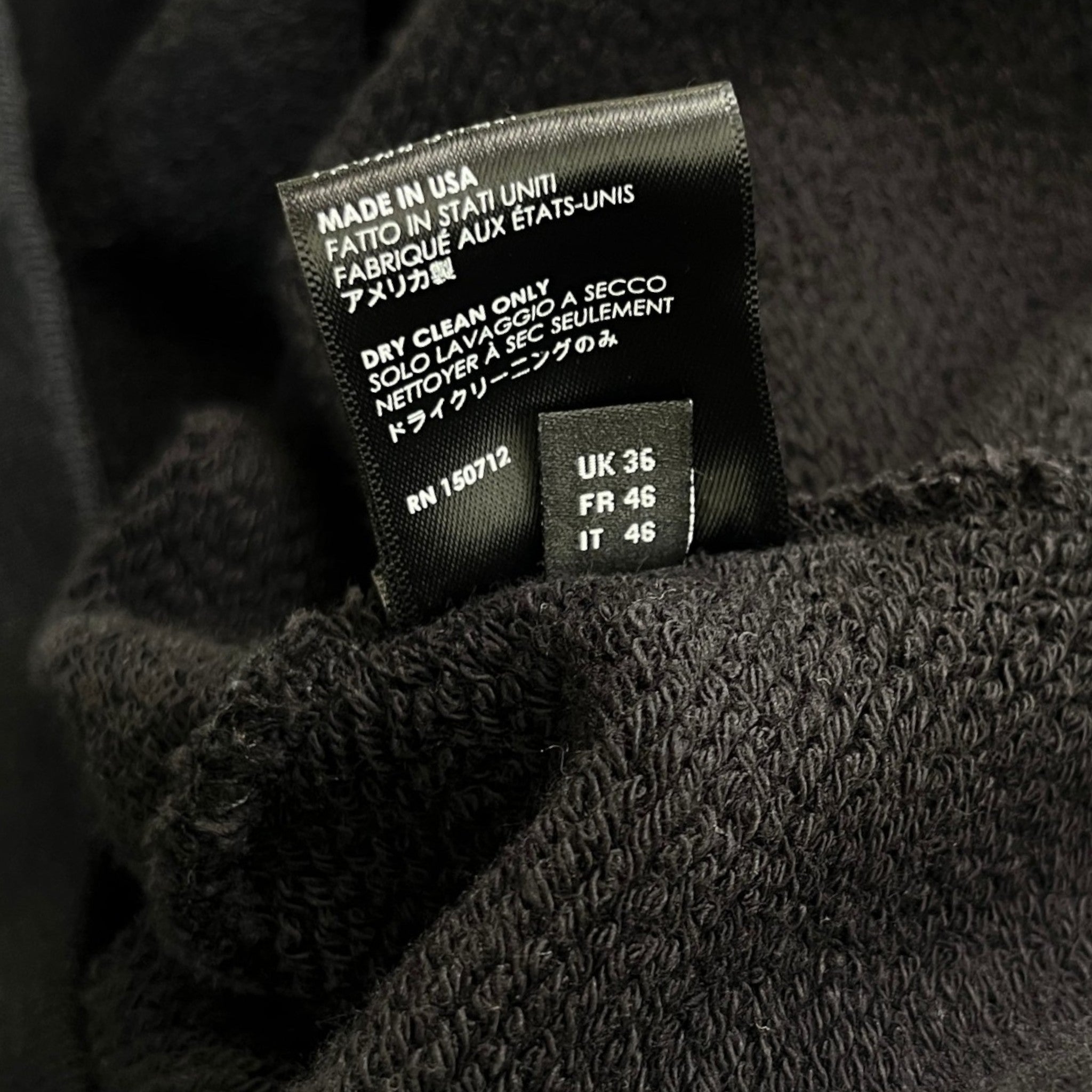 Men's Crane Crew Oversized Sweatshirt Black Size S