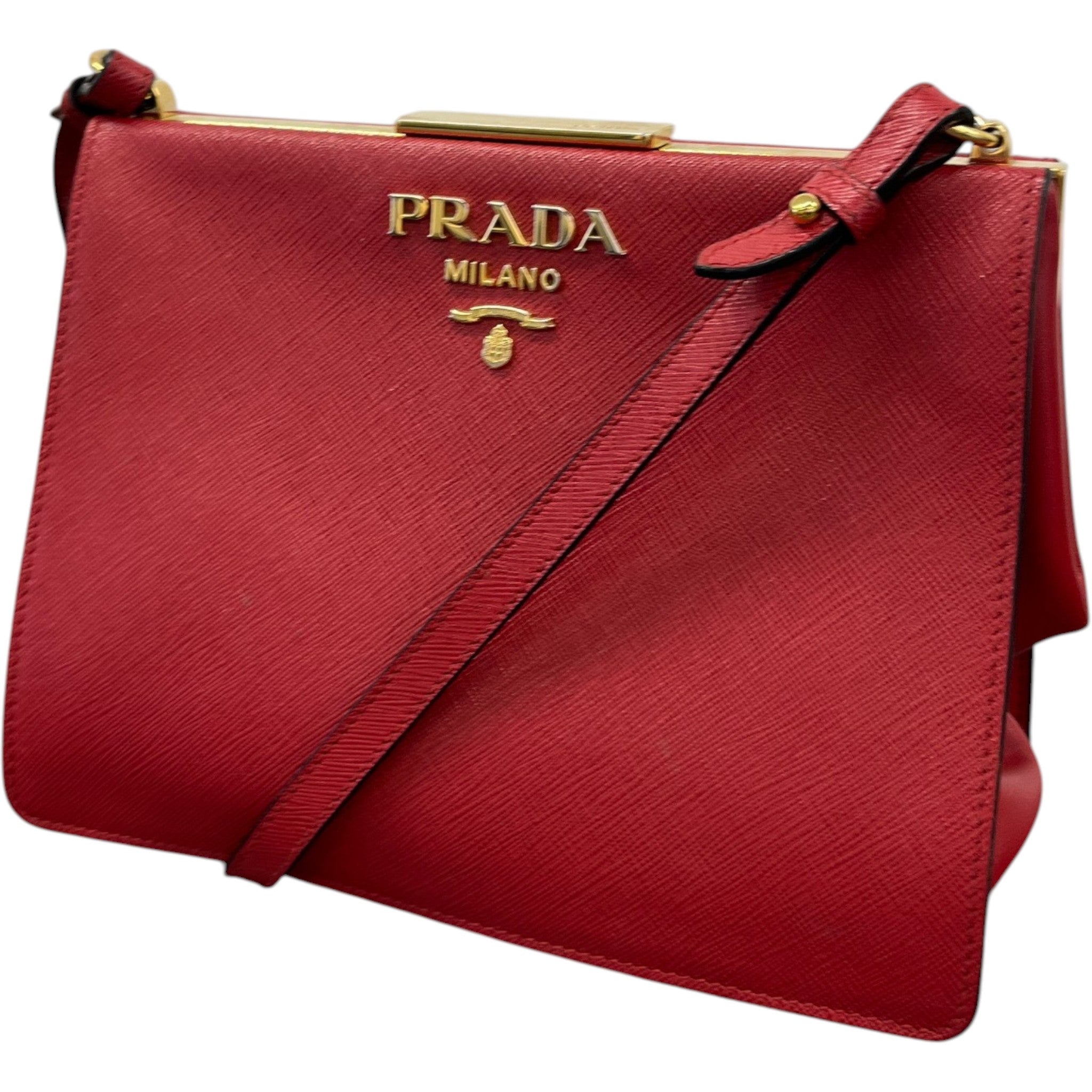 Women's Saffiano City Calf Bag Red