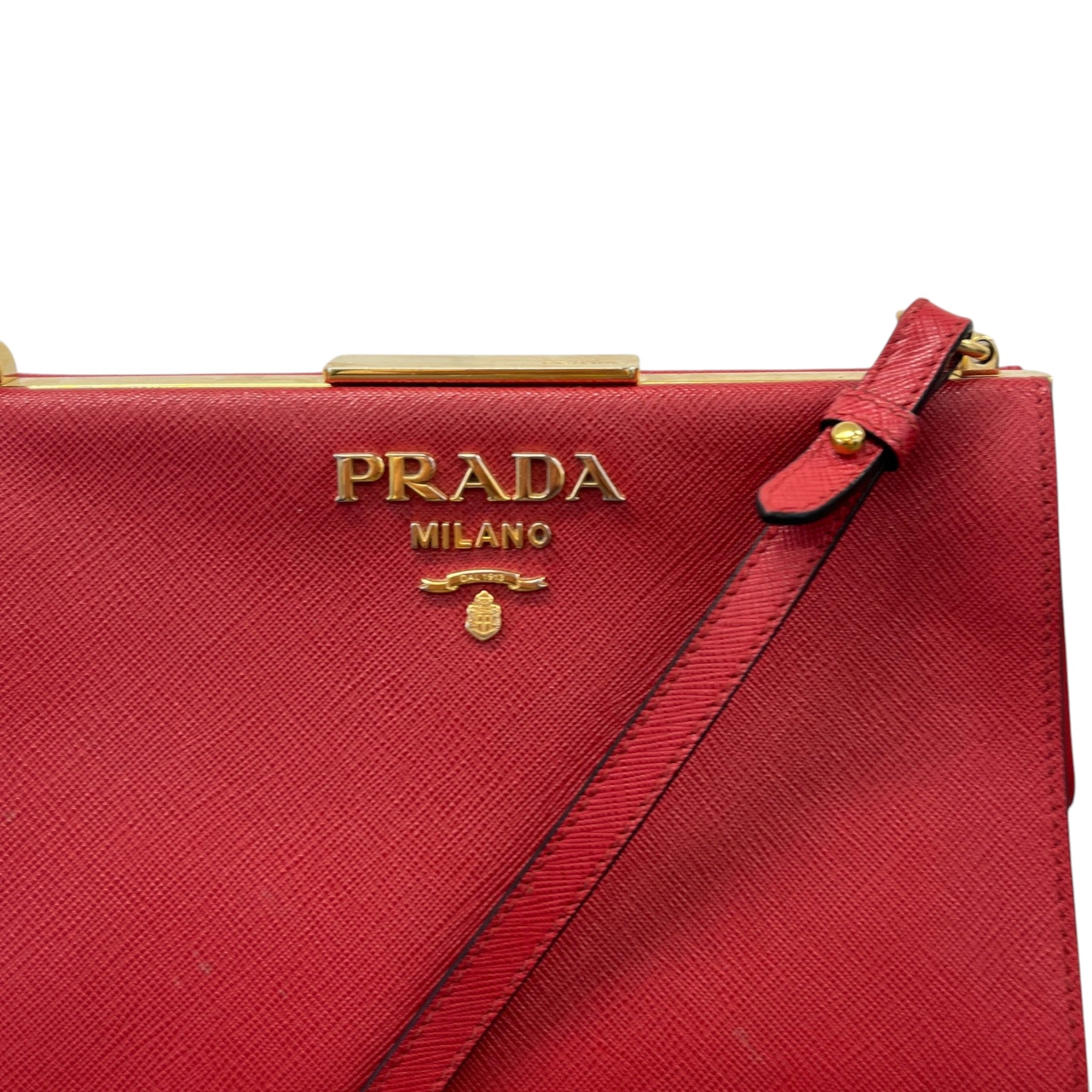 Women's Saffiano City Calf Bag Red