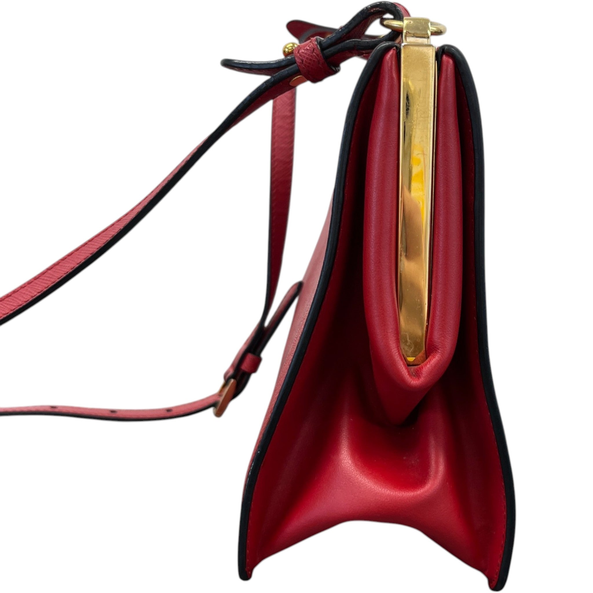 Women's Saffiano City Calf Bag Red