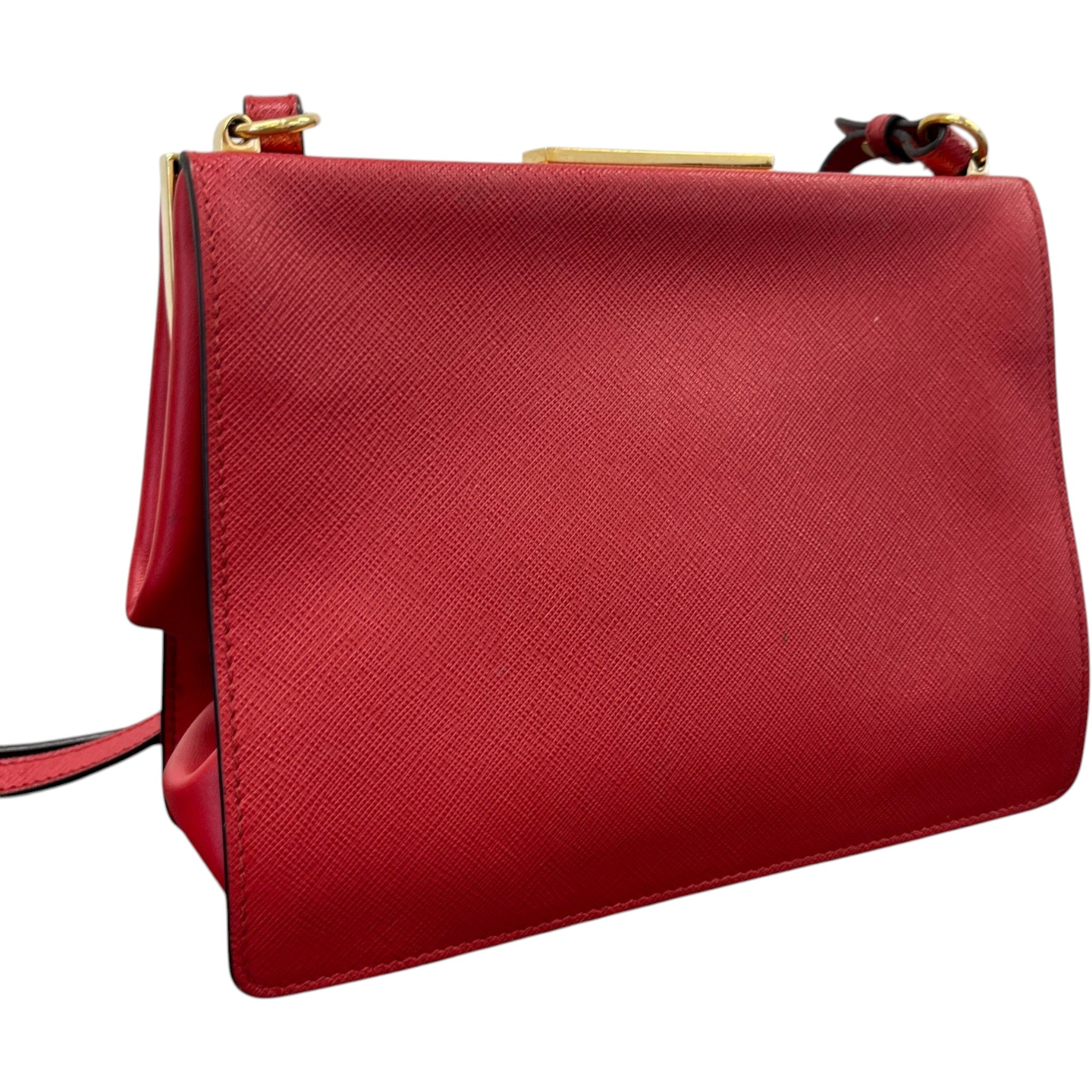 Women's Saffiano City Calf Bag Red