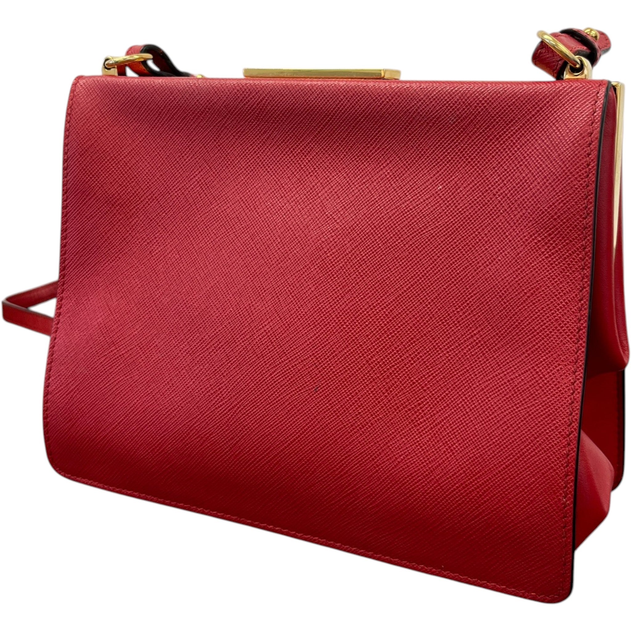 Women's Saffiano City Calf Bag Red