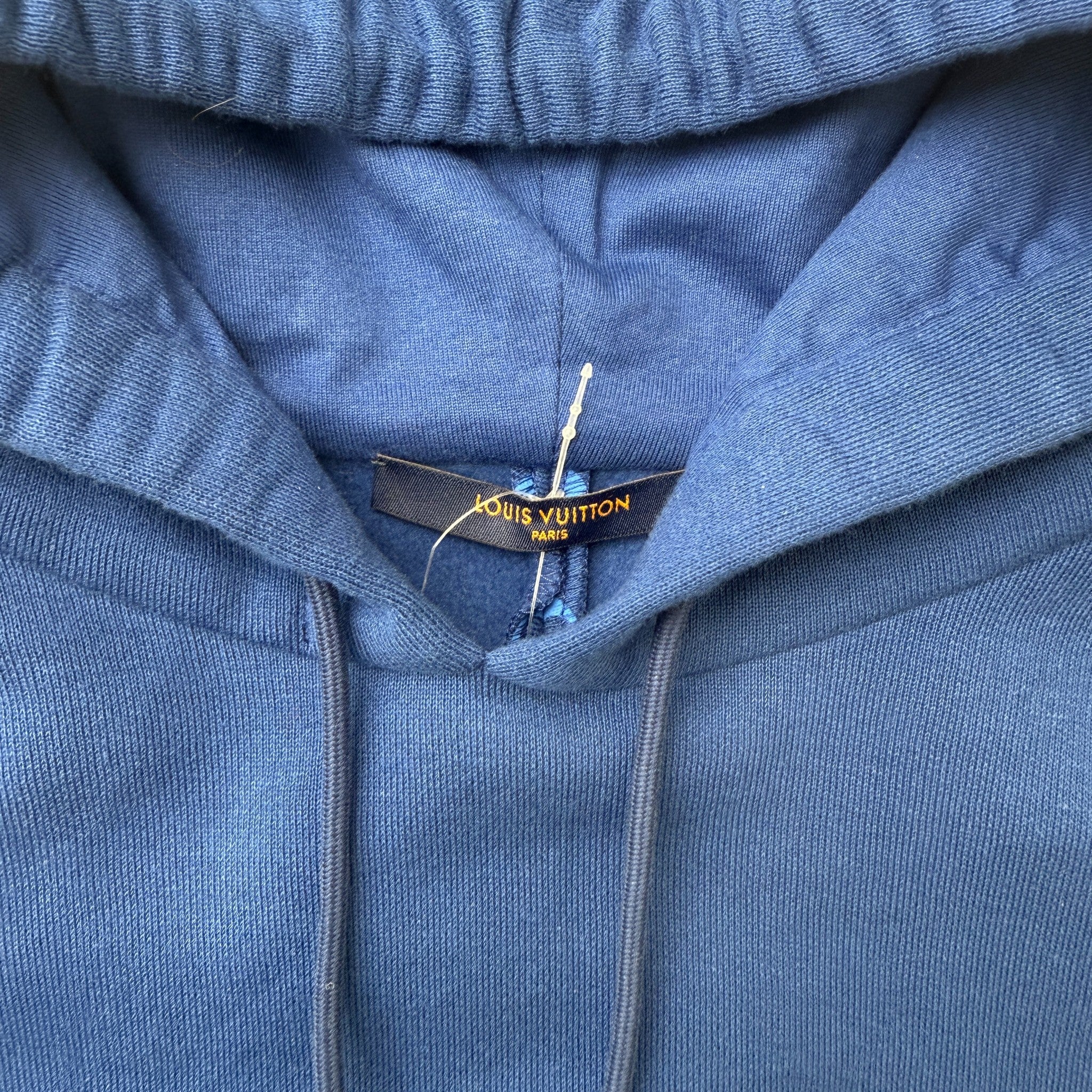 Men's Monogram Hoodie Blue Size S