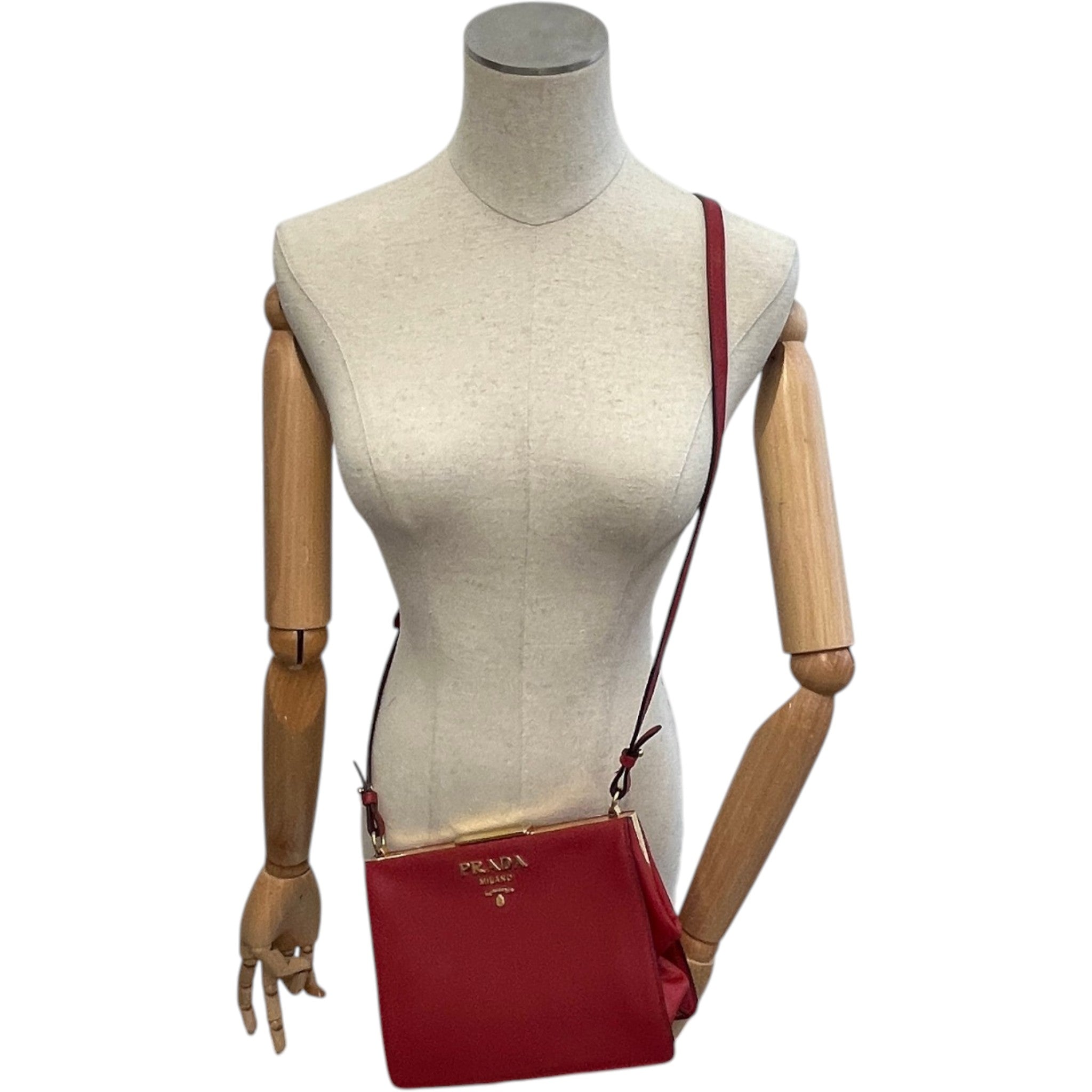 Women's Saffiano City Calf Bag Red