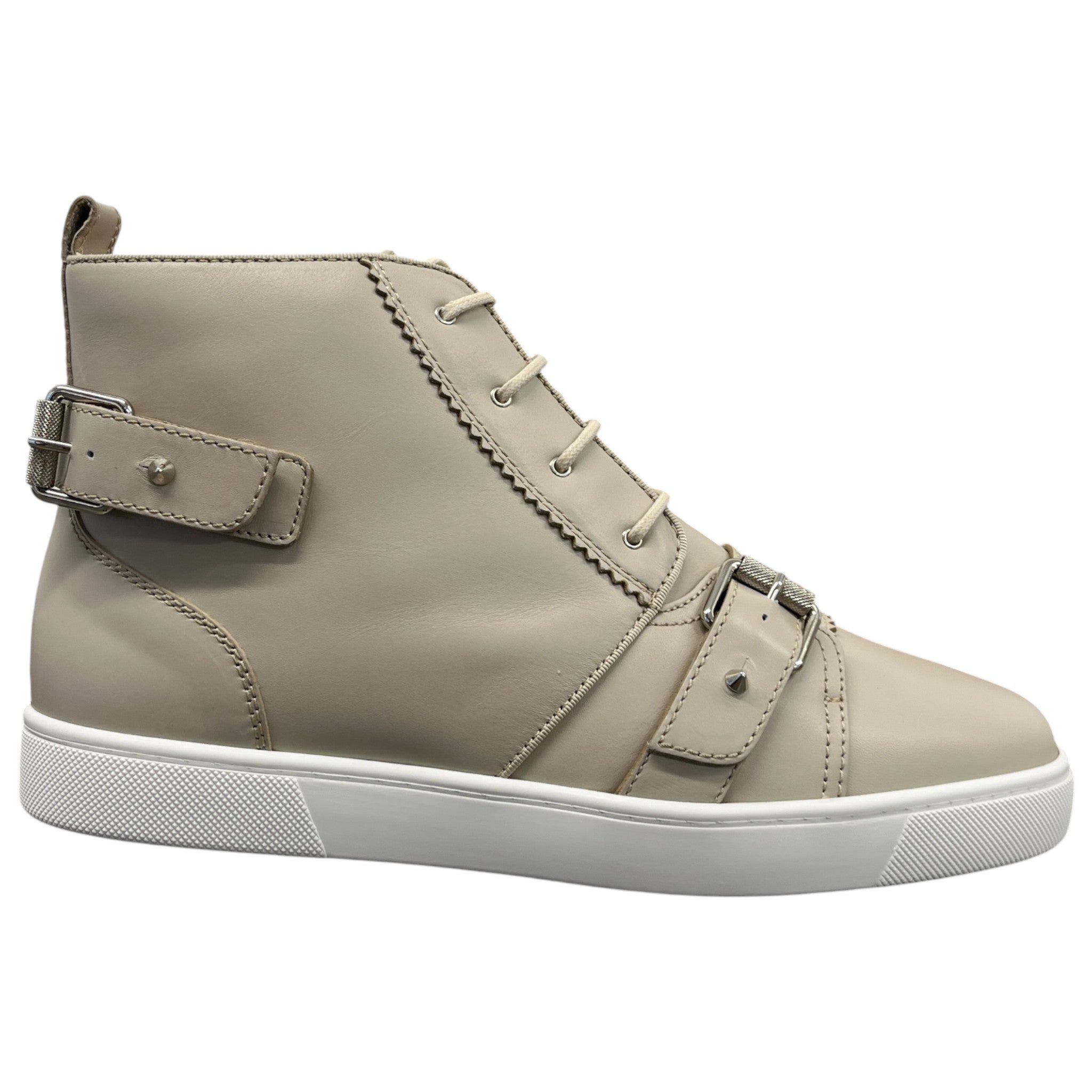 Men's Nono Strap High Trainers Beige Size EU 42.5 / UK 8.5