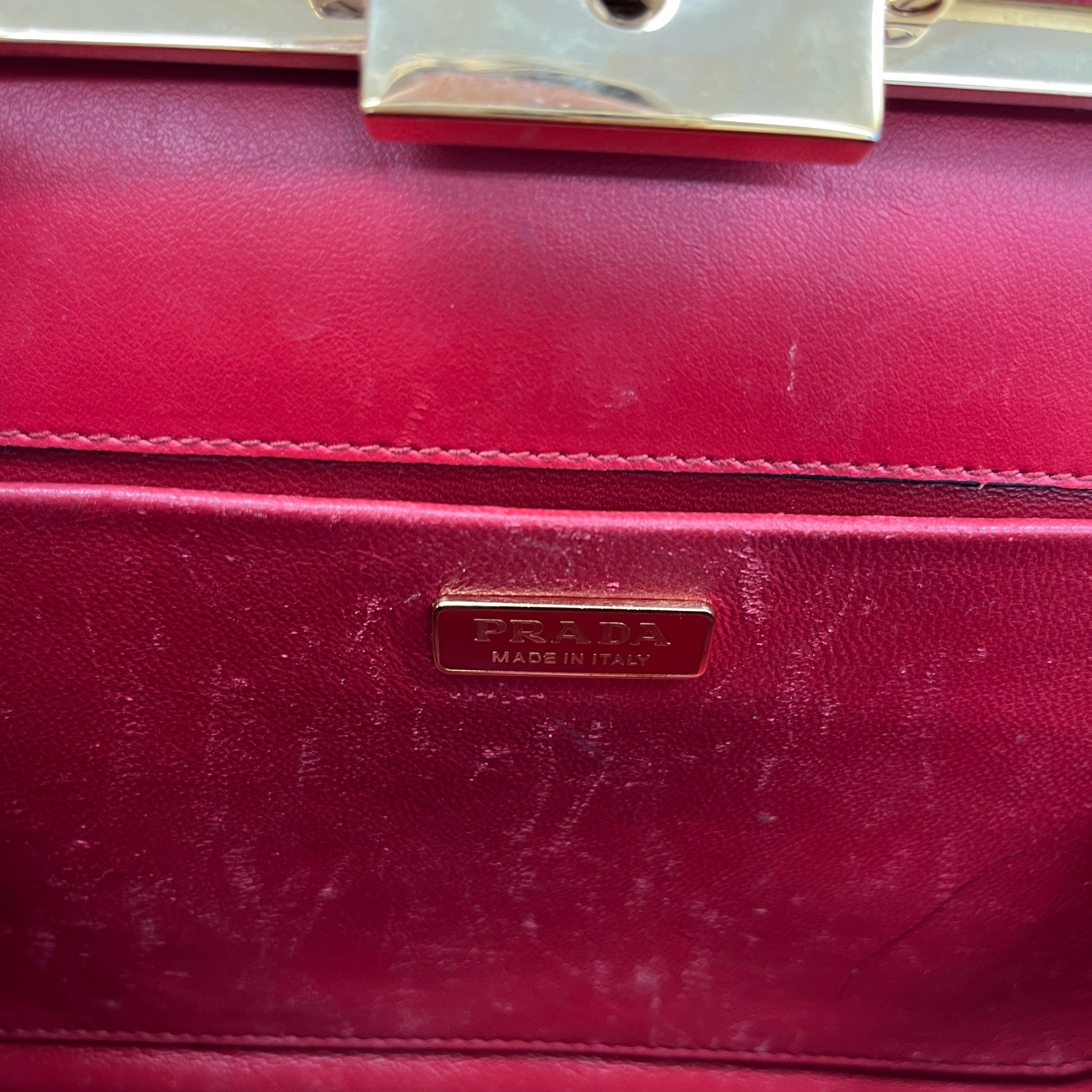 Women's Saffiano City Calf Bag Red